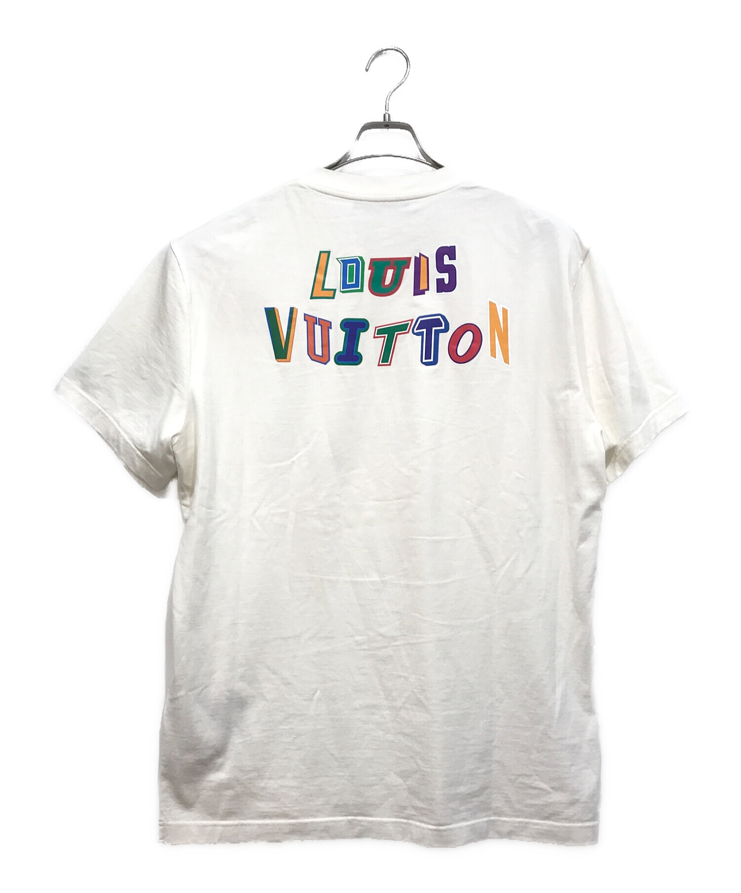 LOUIS VUITTON (ルイ ヴィトン) NBA (エヌビーエー) レタープリントTシャツ ホワイト サイズ:L