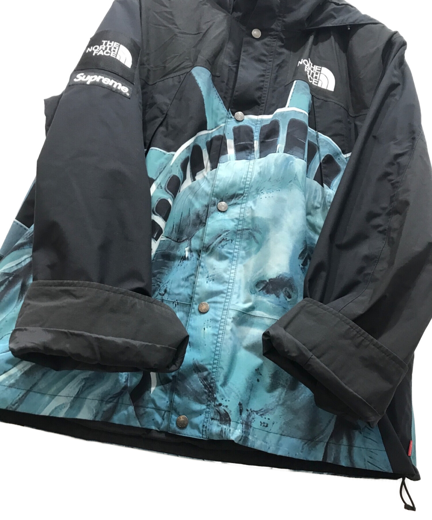 SUPREME (シュプリーム) THE NORTH FACE (ザ ノース フェイス) Statue of Liberty Mountain  Jacket ブルー×ブラック サイズ:L