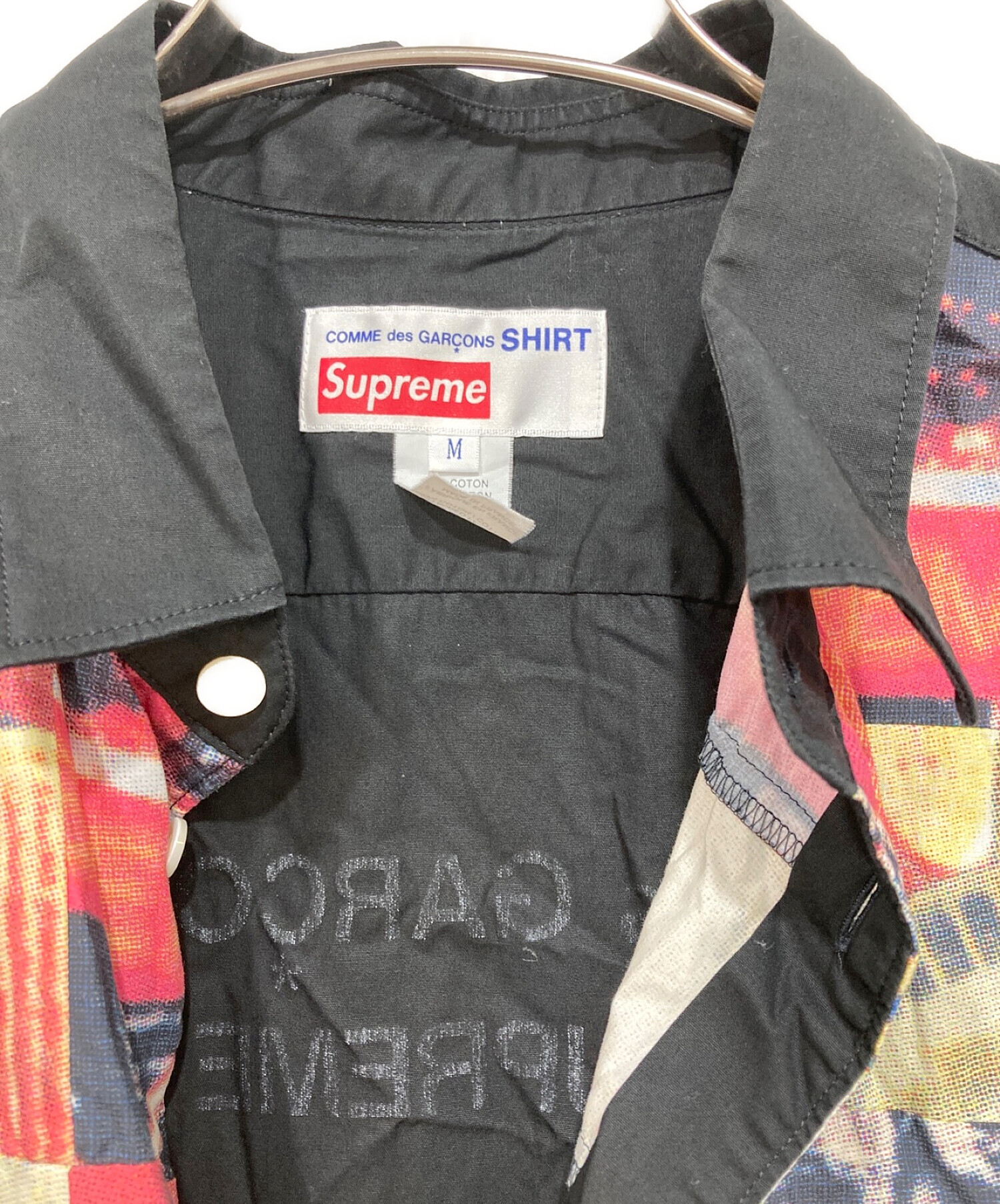 Ｍ Supreme ギャルソンPatchwork Button Up Shirt