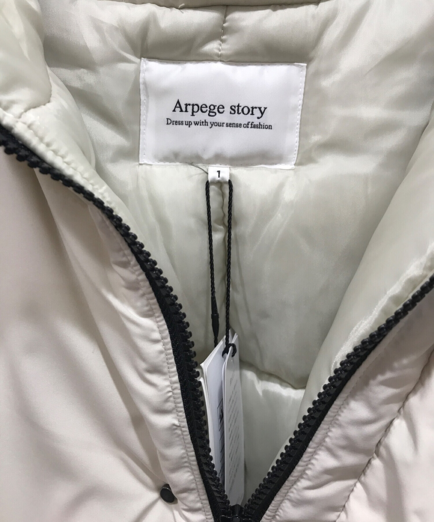 ARPEGE STORY (アルページュストーリー) MINOTECH 中綿コート ベージュ サイズ:1 未使用品
