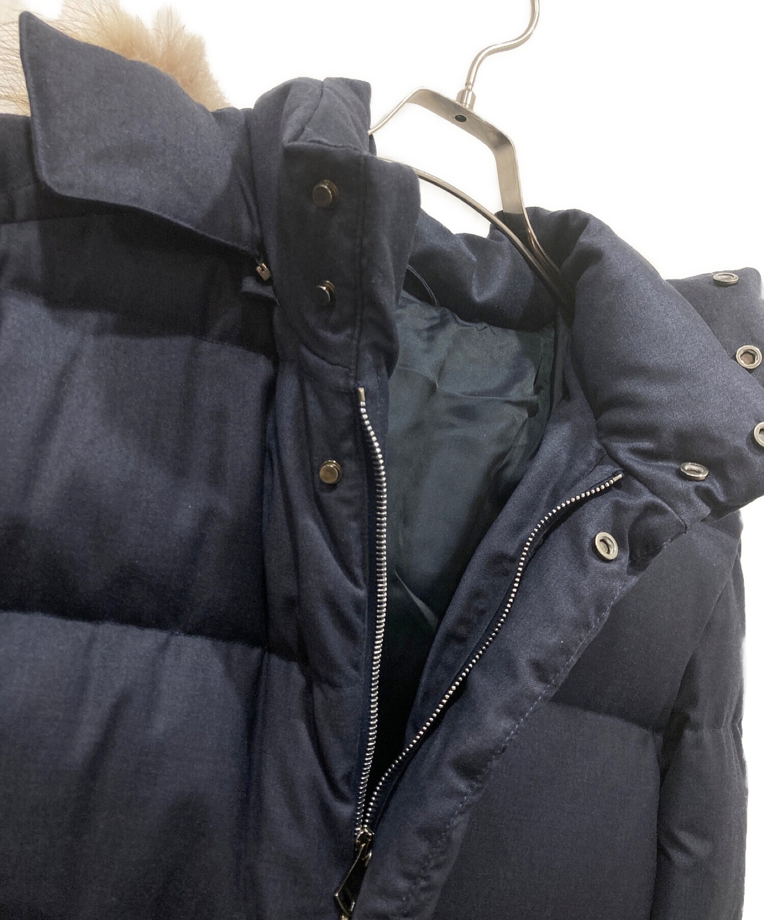 RING JACKET Napoli (リングジャケット ナポリ) ウールモッズダウンコート ネイビー サイズ:46