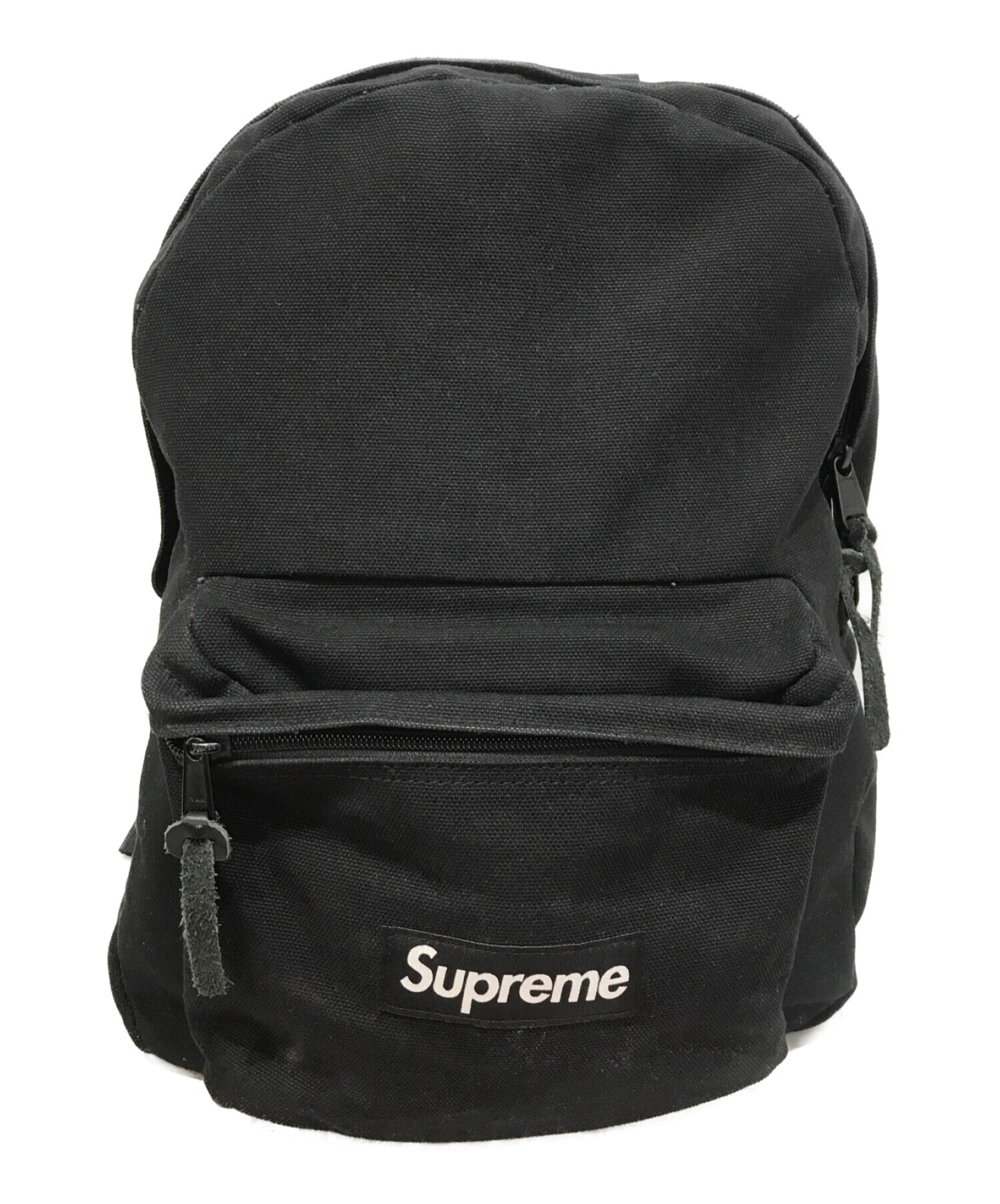 supreme canvas backpack black