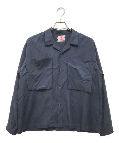 L 未使用品 22AW サノバチーズ Tweed Shirt ツイードシャツ