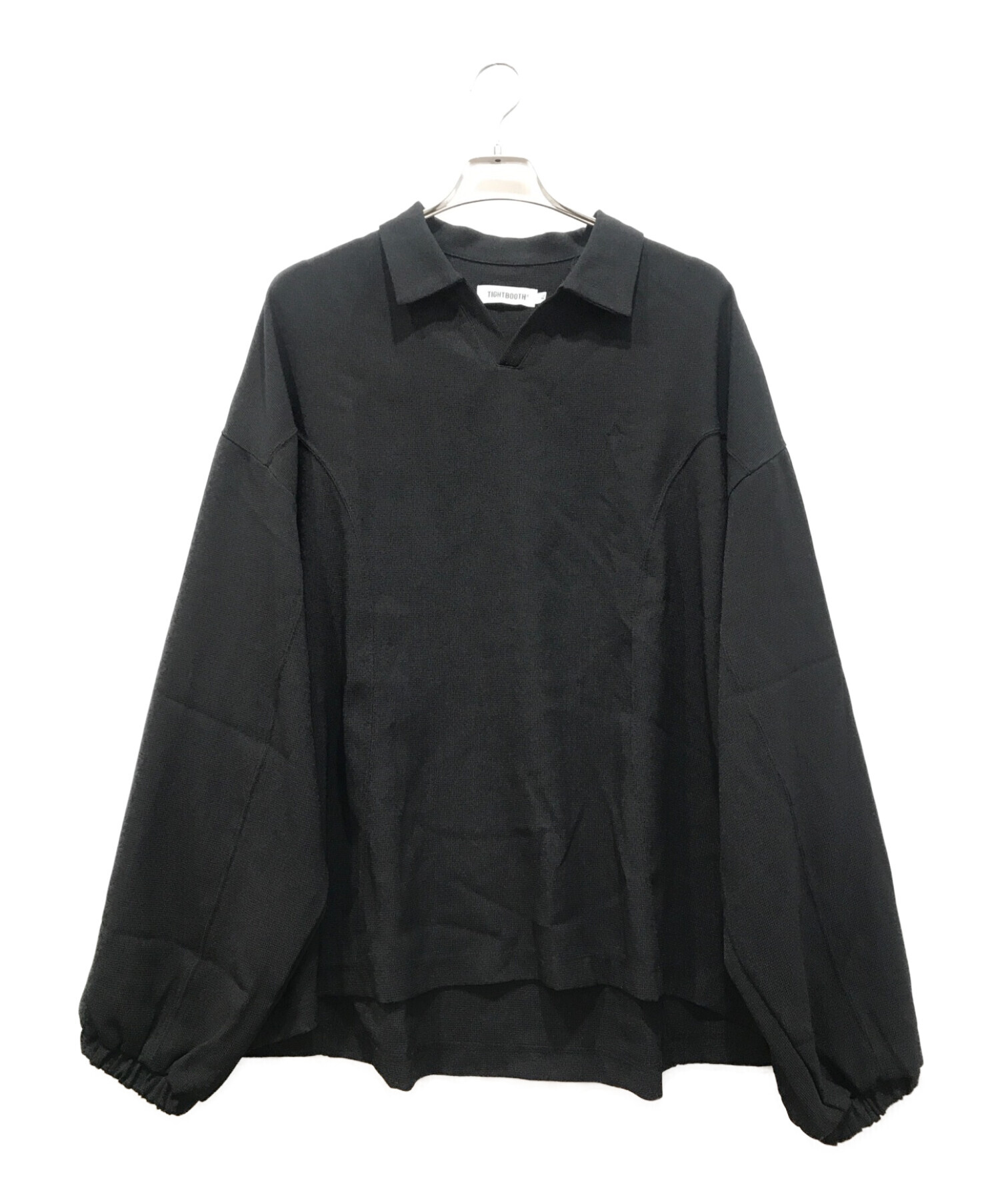 TIGHTBOOTH PRODUCTION (タイトブースプロダクション) L/S SLEEVE OPEN SHIRT ブラック サイズ:XL