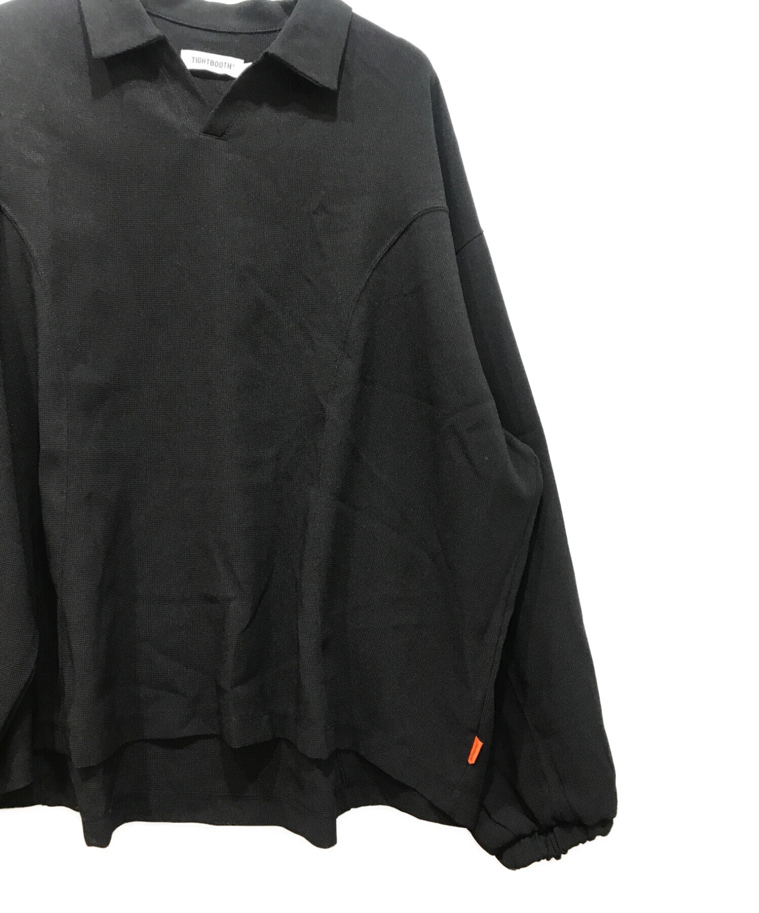 TIGHTBOOTH PRODUCTION (タイトブースプロダクション) L/S SLEEVE OPEN SHIRT ブラック サイズ:XL