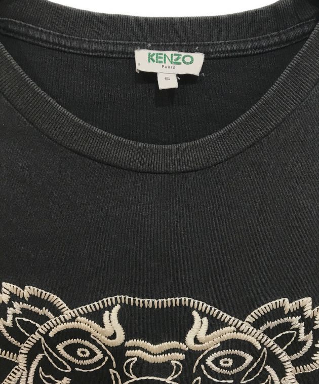 中古・古着通販】KENZO (ケンゾー) タイガー刺繍Tシャツ ブラック ...