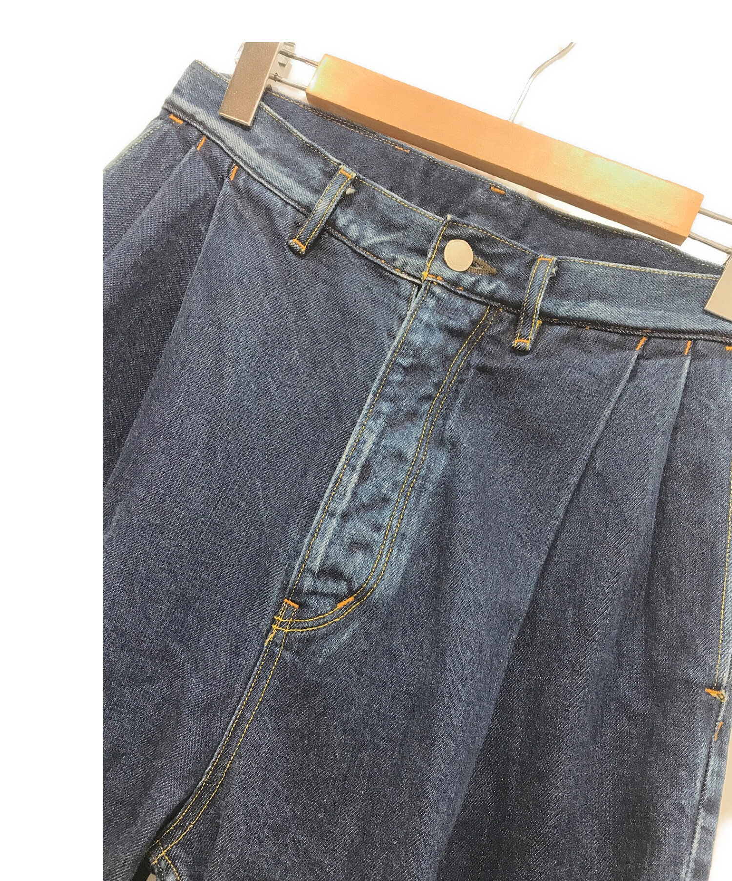 SUBLATIONS (サブレーションズ) 2TUCK WIDE DENIM PANTS インディゴ サイズ:1