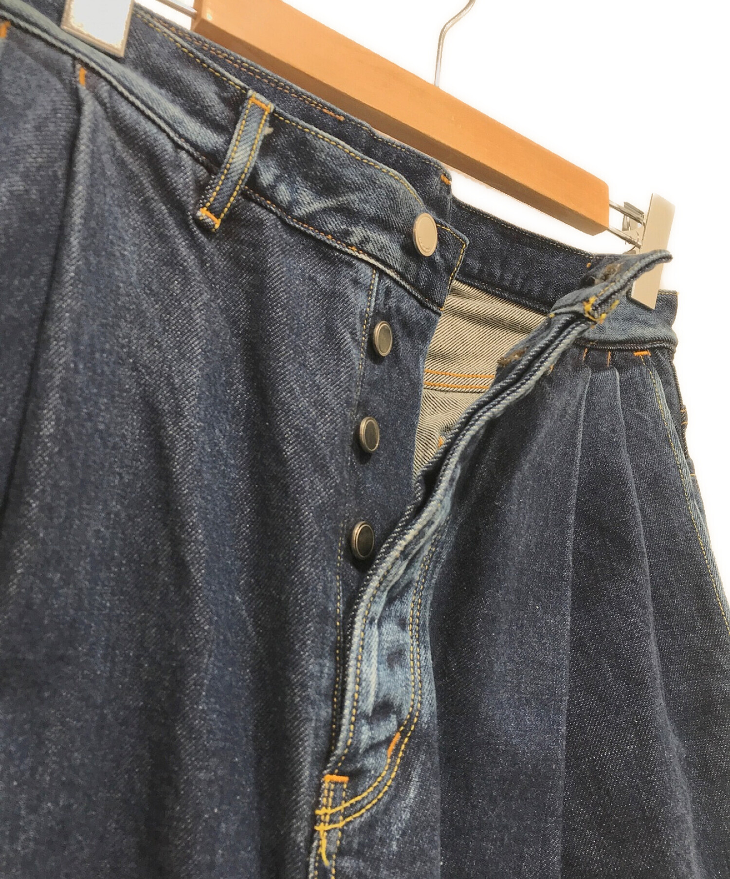 SUBLATIONS (サブレーションズ) 2TUCK WIDE DENIM PANTS インディゴ サイズ:1