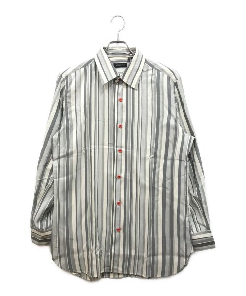 中古・古着通販】VALENTINO (ヴァレンティノ) ストライプシャツ グレー