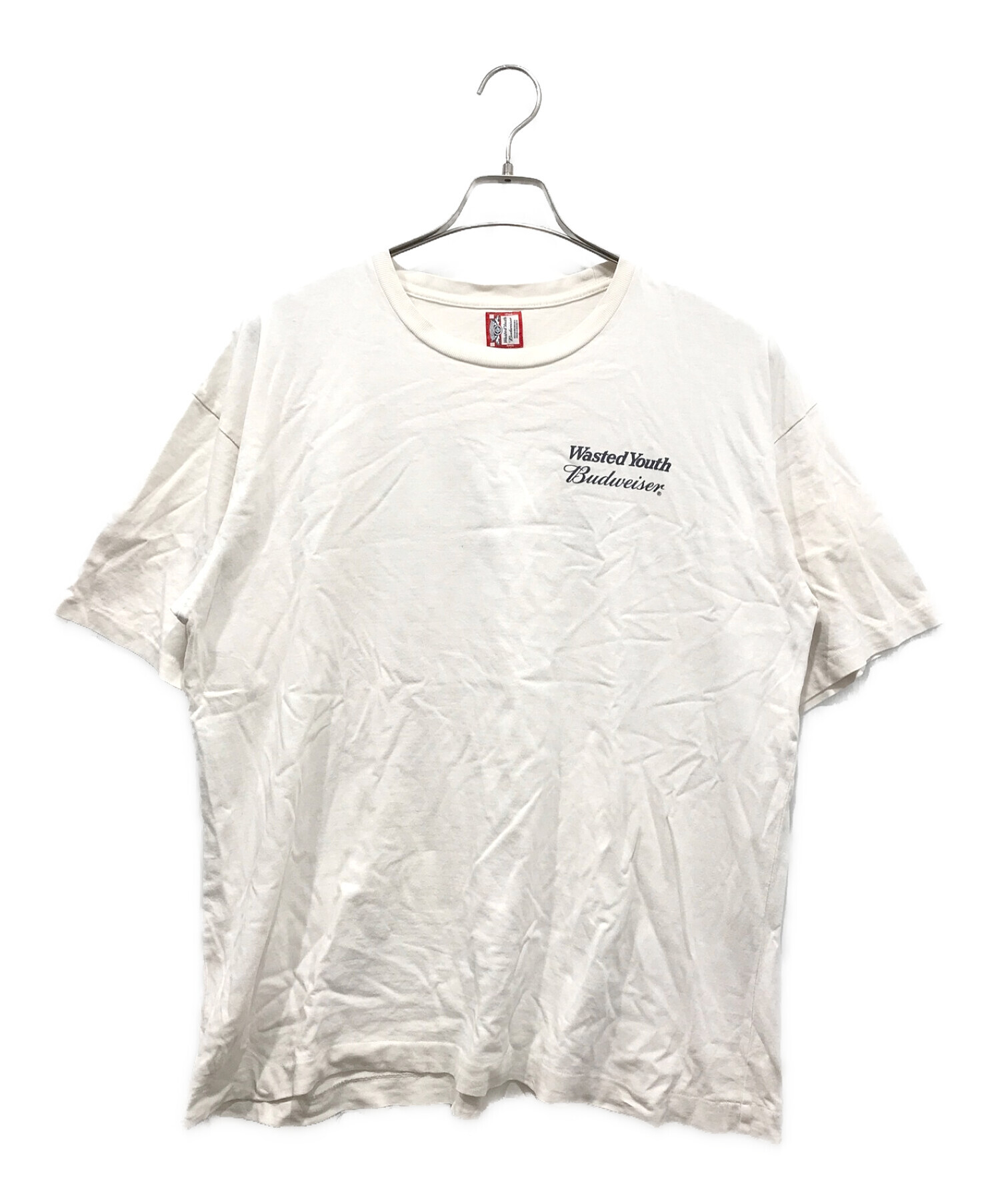 WASTED YOUTH (ウエステッド ユース) BUDWEISER (バドワイザー) Tシャツ ホワイト サイズ:XL