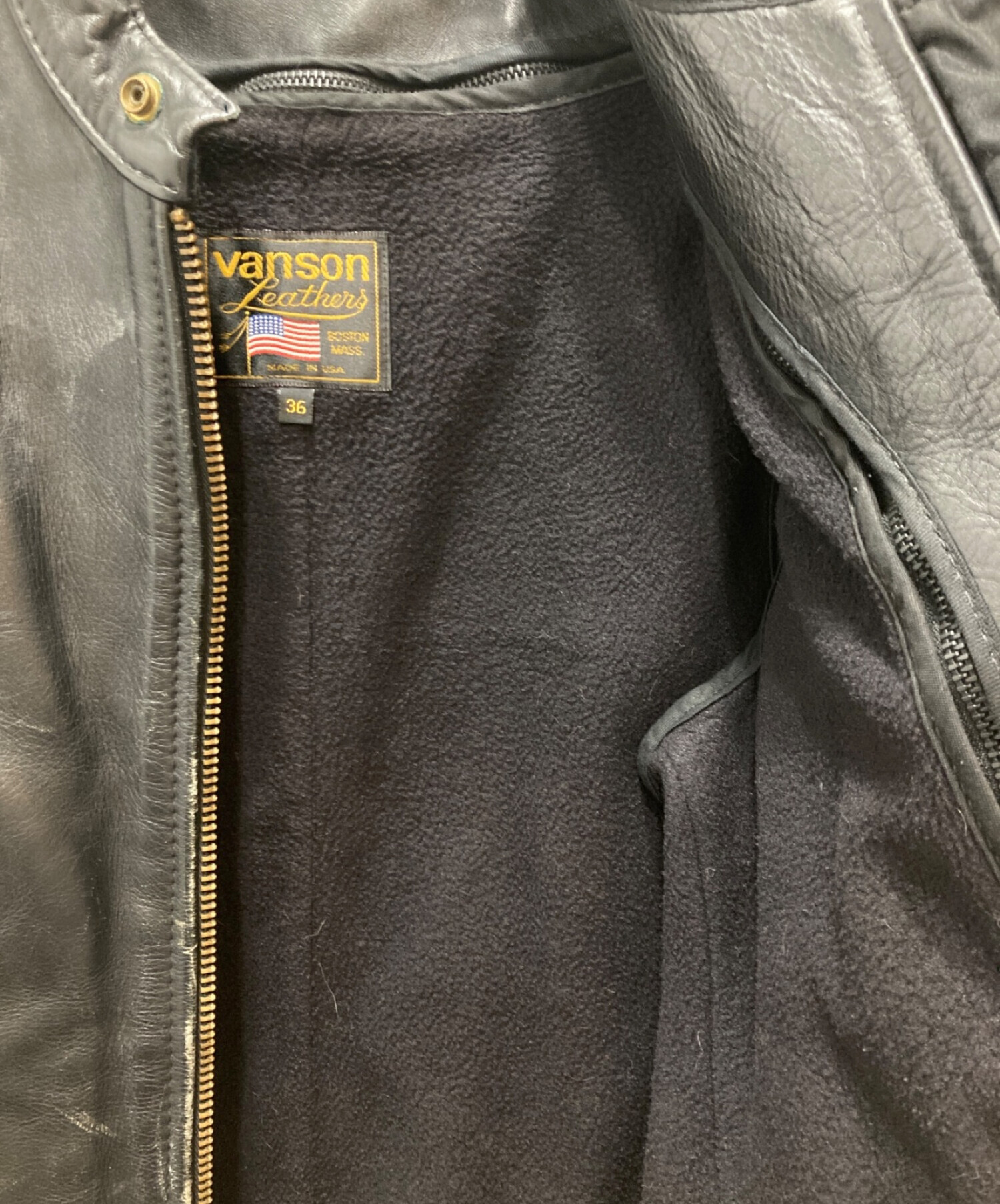 中古・古着通販】VANSON (バンソン) タイプBライナー付シングル