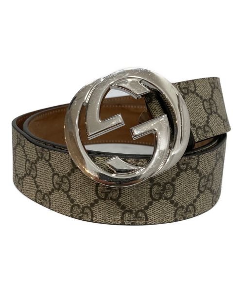 中古・古着通販】GUCCI (グッチ) GGスプリームベルト ベージュ