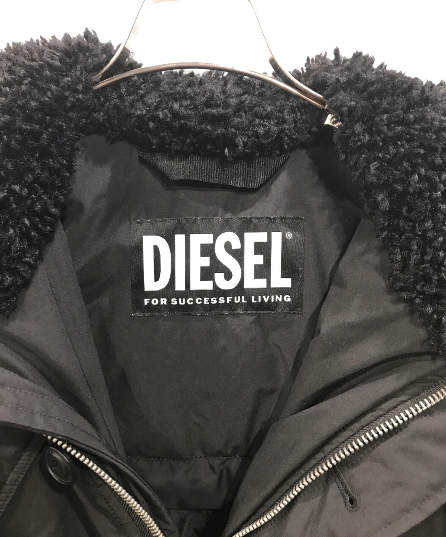 中古・古着通販】DIESEL (ディーゼル) W-JAME 中綿ジャケット ブラック