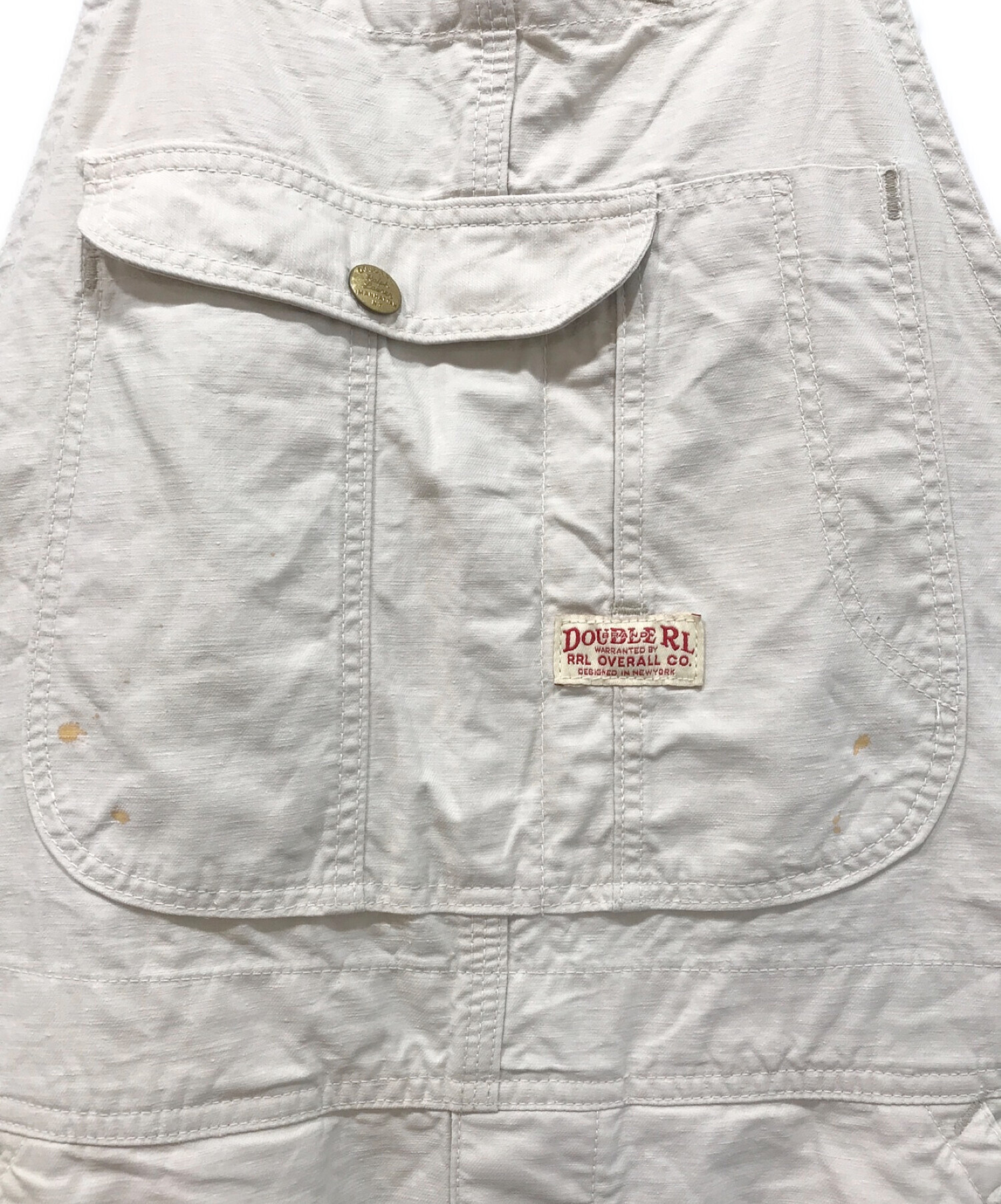 中古・古着通販】RRL (ダブルアールエル) オーバーオール アイボリー