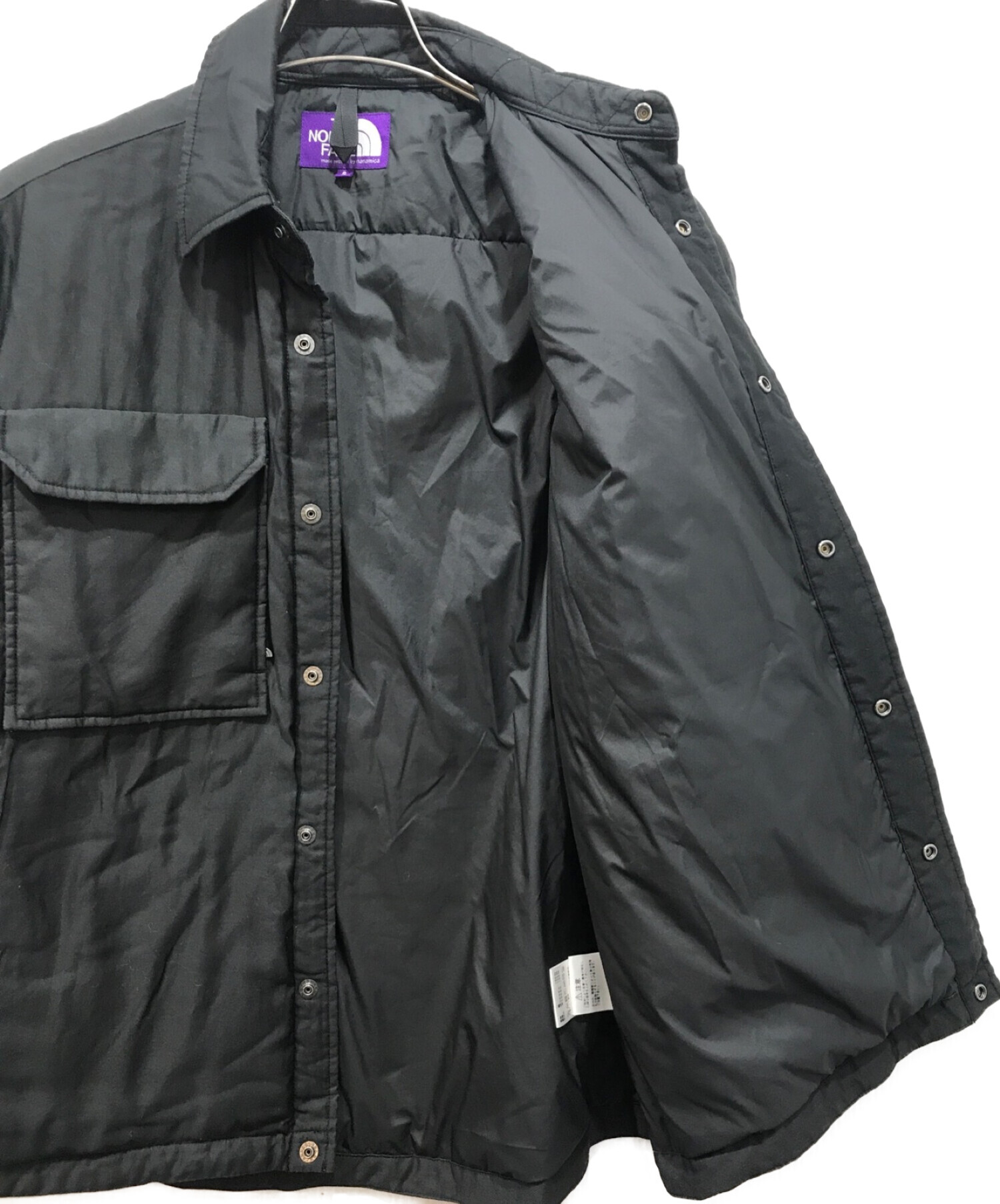 THE NORTHFACE PURPLELABEL (ザ・ノースフェイス パープルレーベル) Moleskin Insulation C.P.O  Jacket ブラック サイズ:S