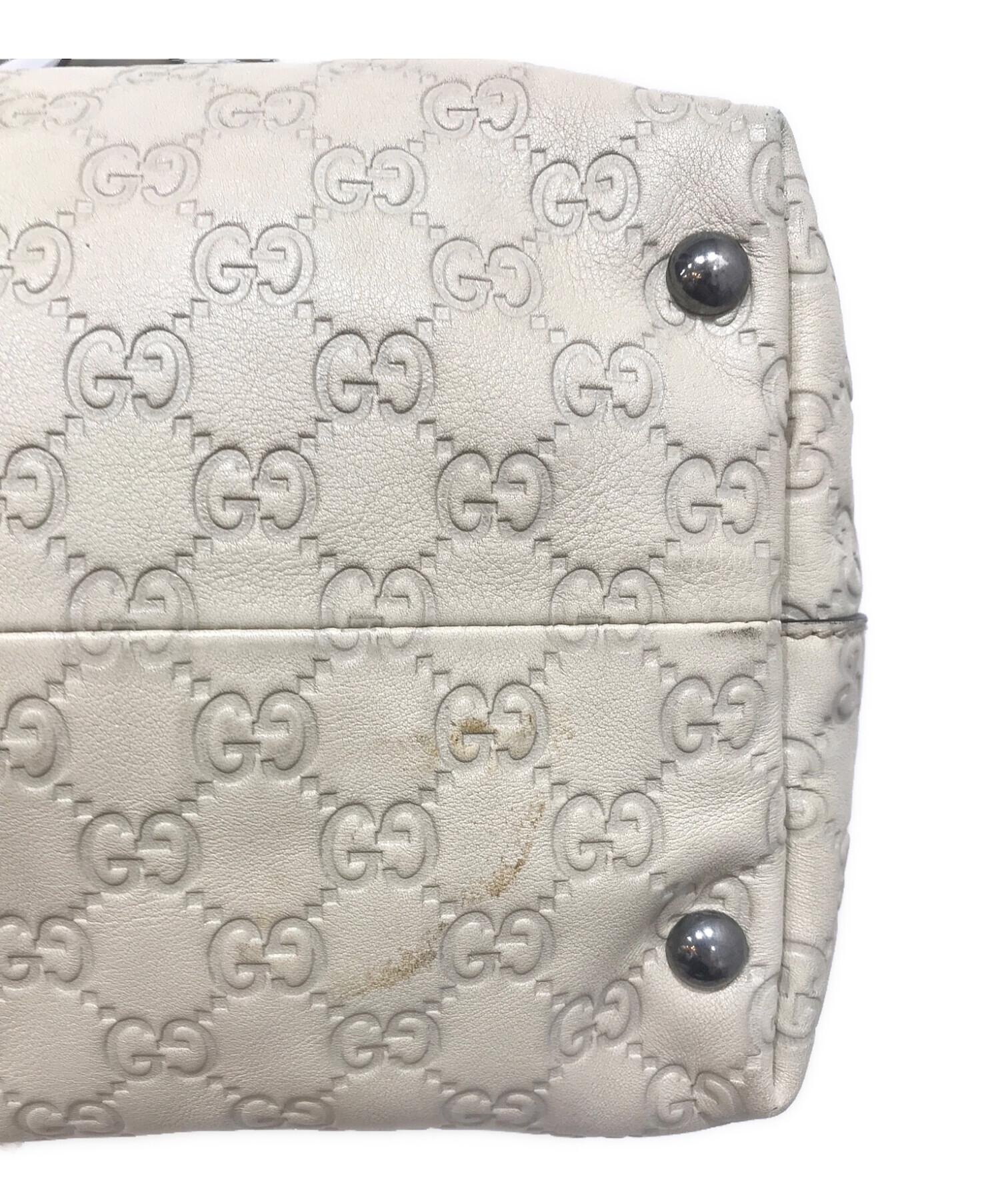 GUCCI シマレザー トートバッグ 45×37×23 - トートバッグ