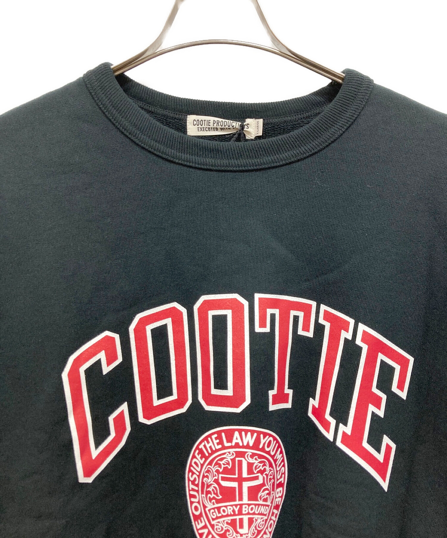 COOTIE PRODUCTIONS (クーティープロダクツ) Heavy Oz Sweat Crew ブラック サイズ:XL