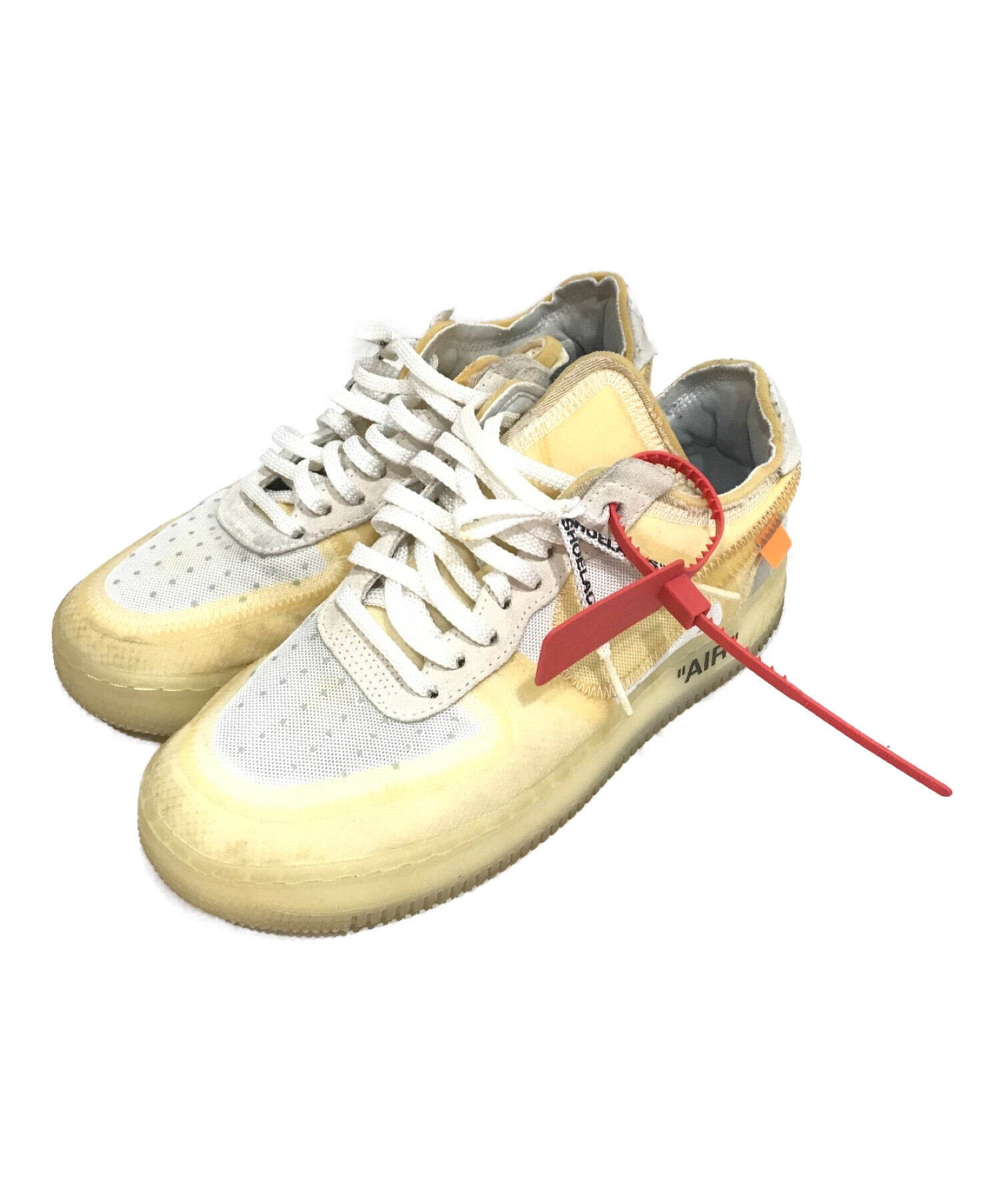 NIKE (ナイキ) OFFWHITE (オフホワイト) THE TEN AIR FORCE 1 LOW アイボリー サイズ:26