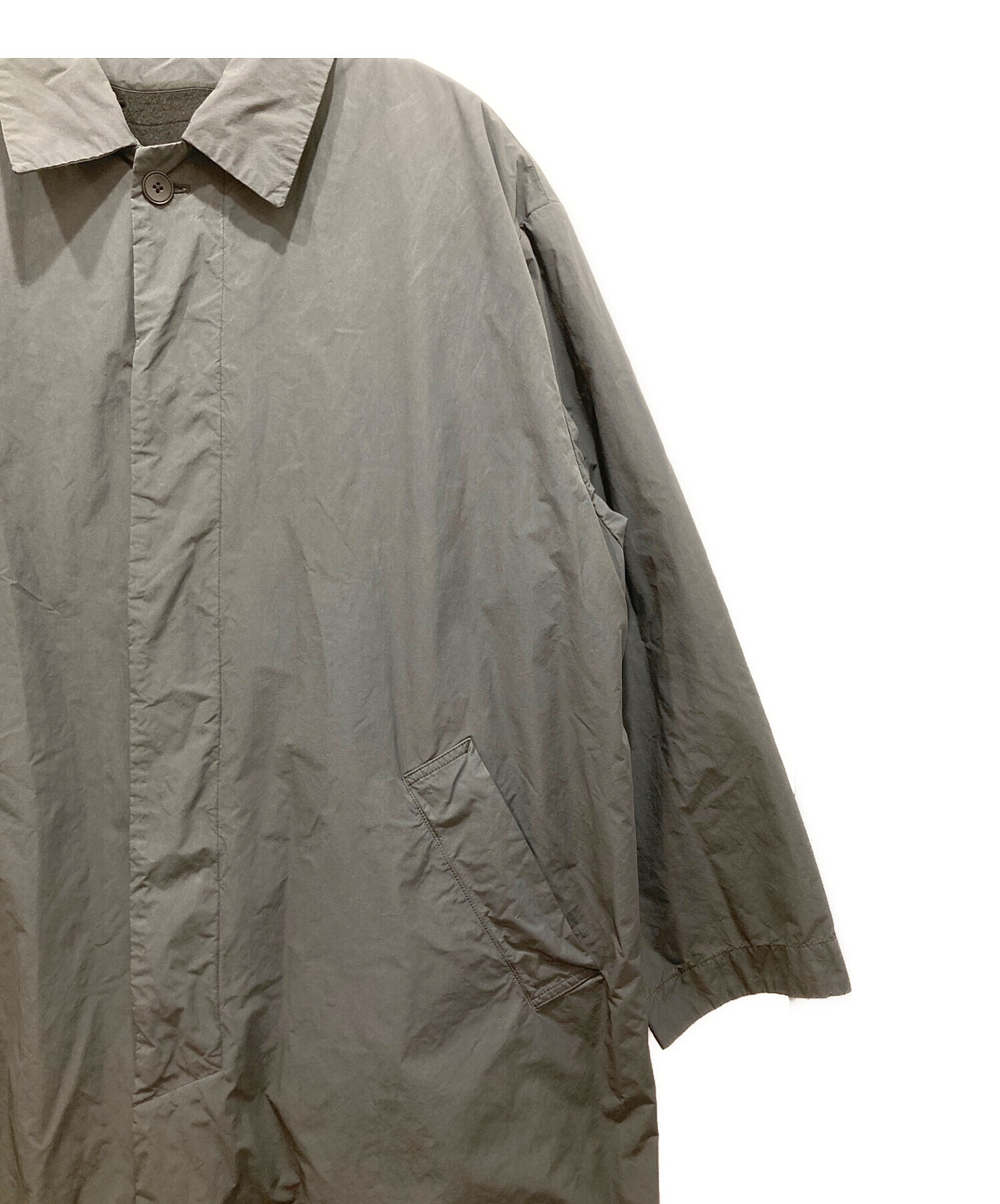 ATON AIR VENTILE BALMACAAN COAT - ステンカラーコート