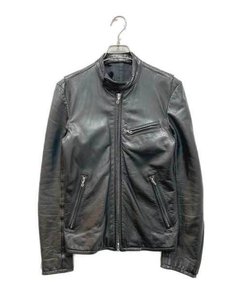 【中古・古着通販】LITHIUM HOMME (リチウムオム・ファム) レザージャケット ブラック サイズ:42｜ブランド・古着通販  トレファク公式【TREFAC FASHION】スマホサイト