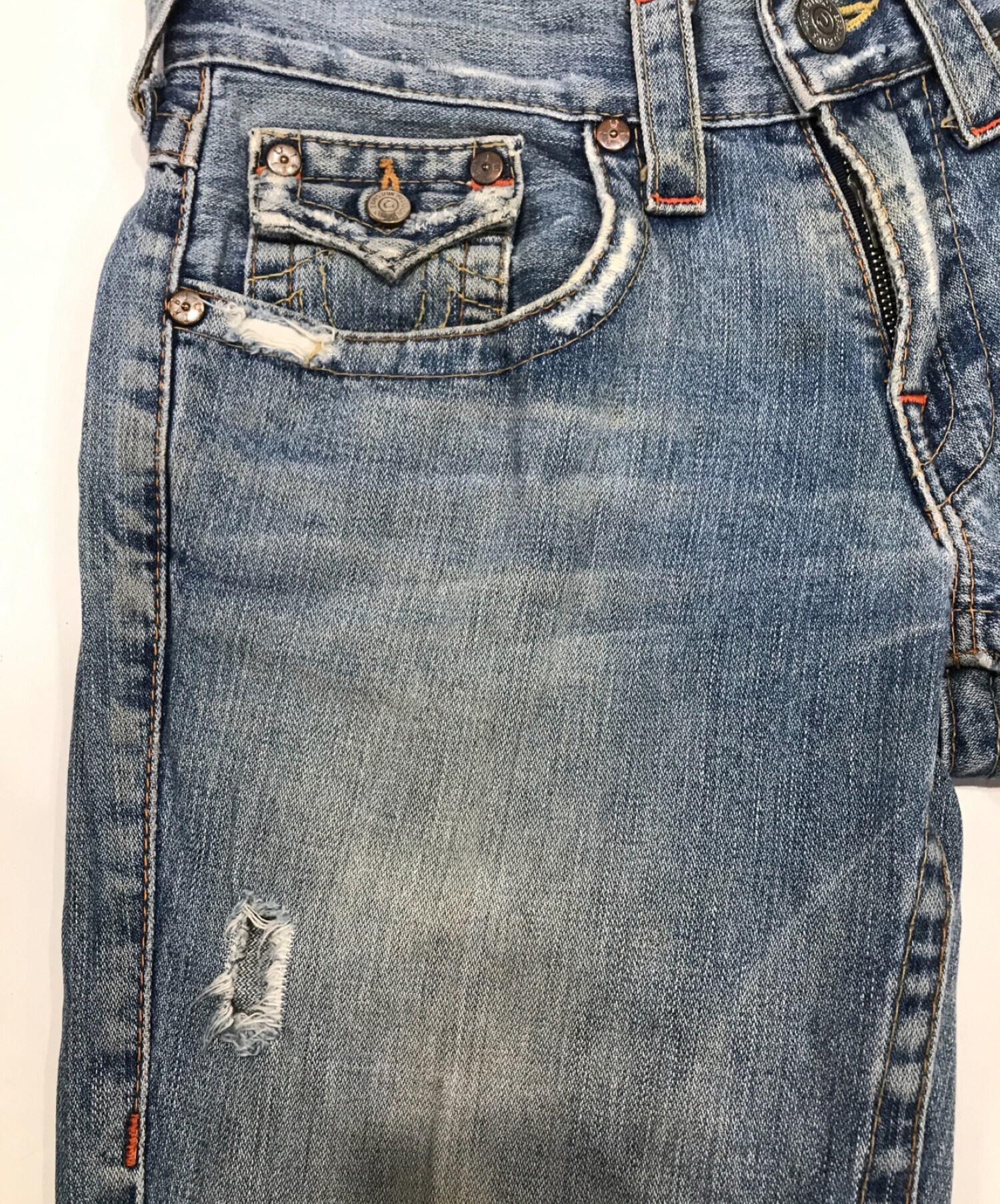 TRUE RELIGION (トゥルー レリジョン) JOEYブーツカットデニム インディゴ サイズ:ROW29SEAT33