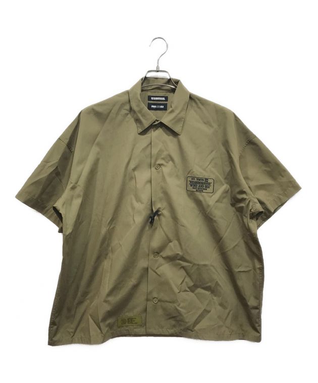 NEIGHBORHOOD (ネイバーフッド) WIND AND SEA (ウィンダンシー) NHWDS WORK/EC-SHIRT SS カーキ  サイズ:L