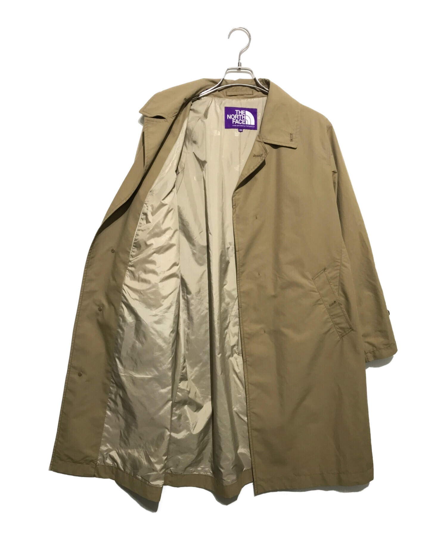 THE NORTHFACE PURPLELABEL (ザ・ノースフェイス パープルレーベル) ステンカラーコート ベージュ サイズ:M