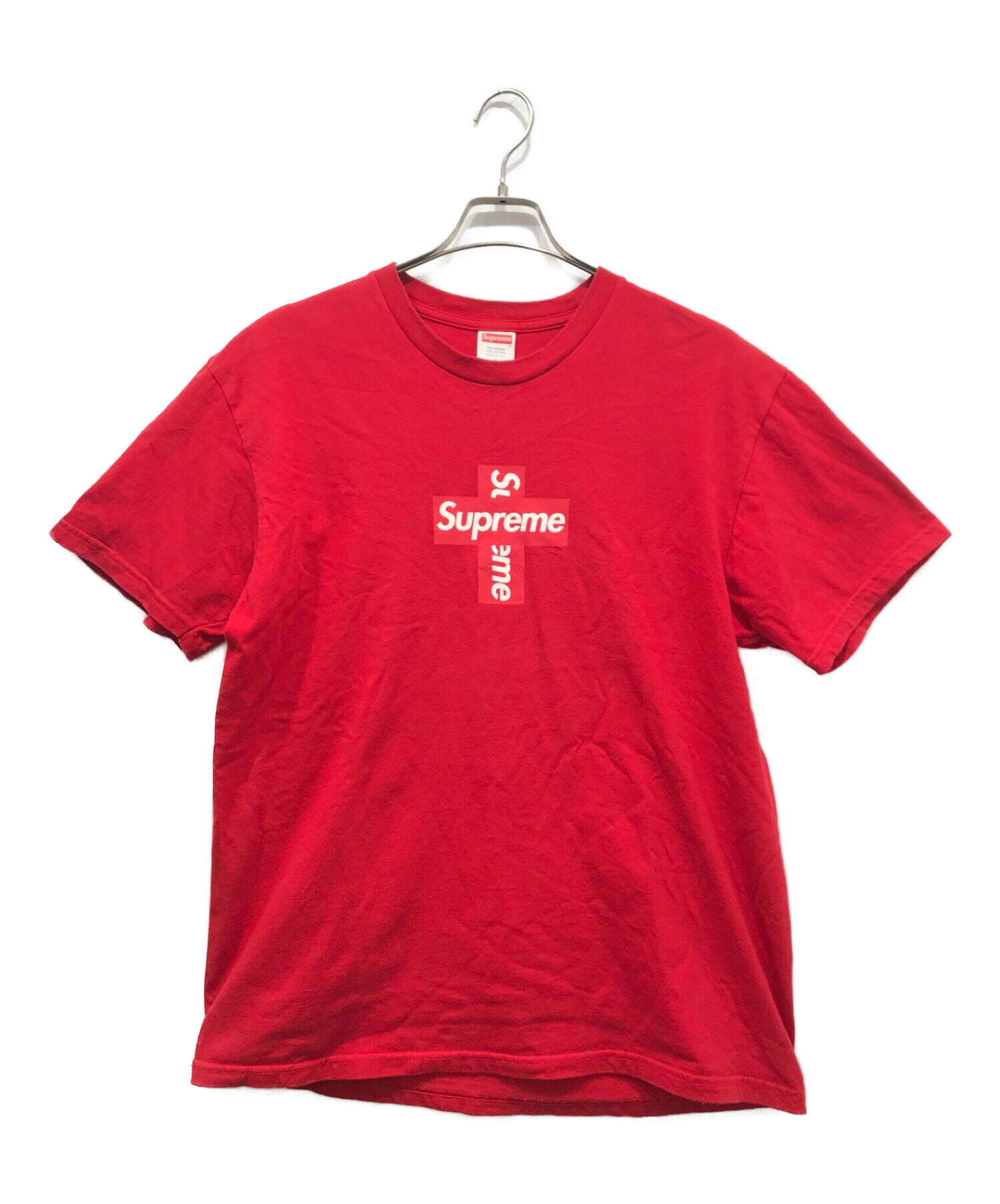 中古・古着通販】SUPREME (シュプリーム) Cross Box Tee レッド サイズ