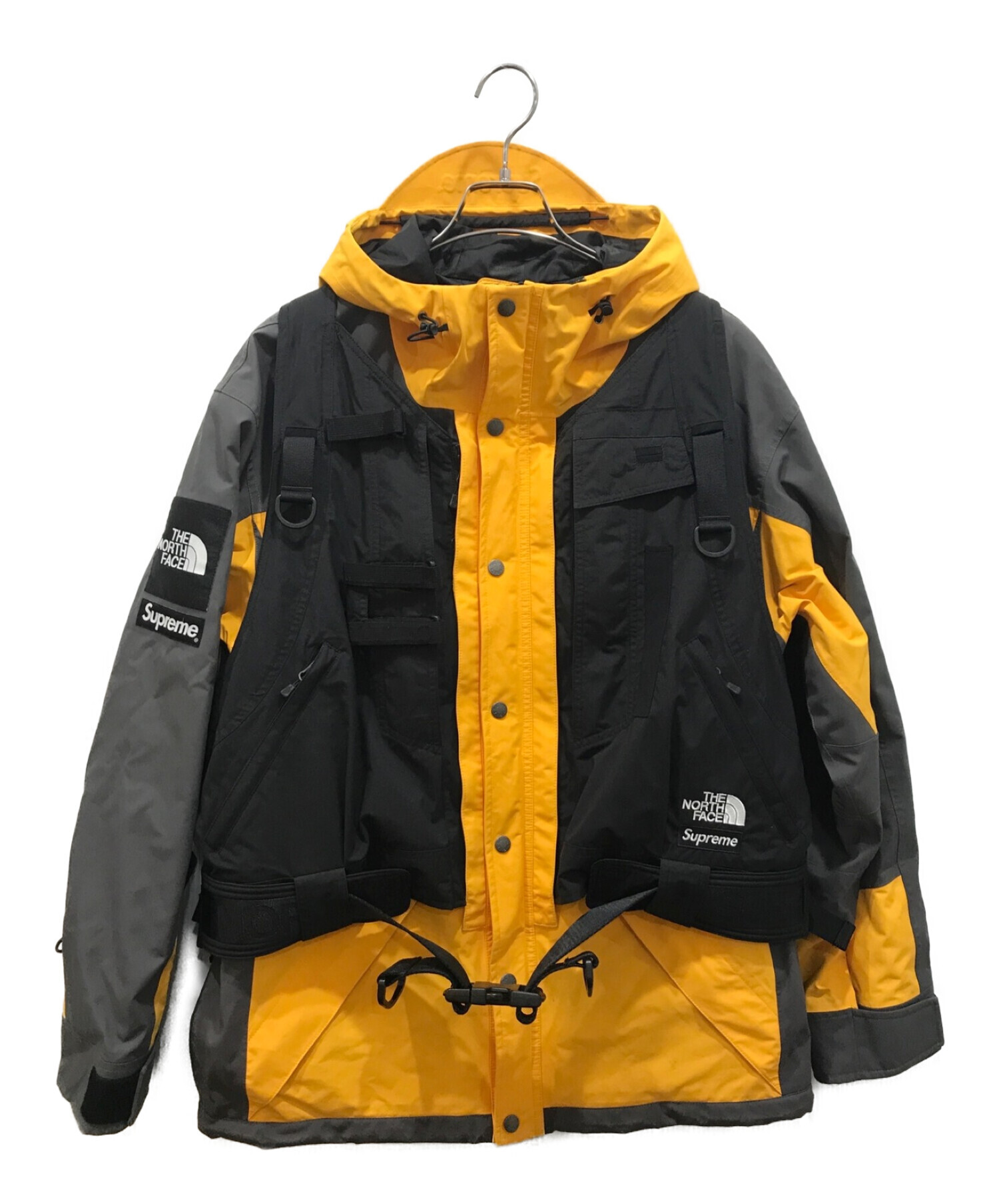 SUPREME (シュプリーム) THE NORTH FACE (ザ ノース フェイス) RTG Jacket + Vest イエロー サイズ:XL