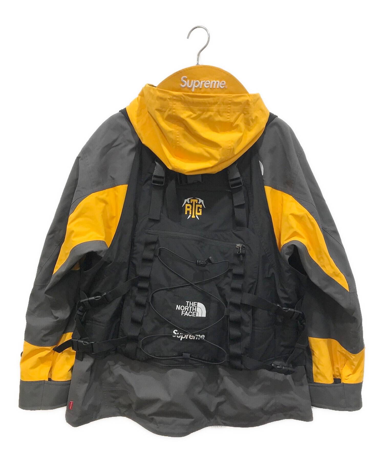 SUPREME (シュプリーム) THE NORTH FACE (ザ ノース フェイス) RTG Jacket + Vest イエロー サイズ:XL