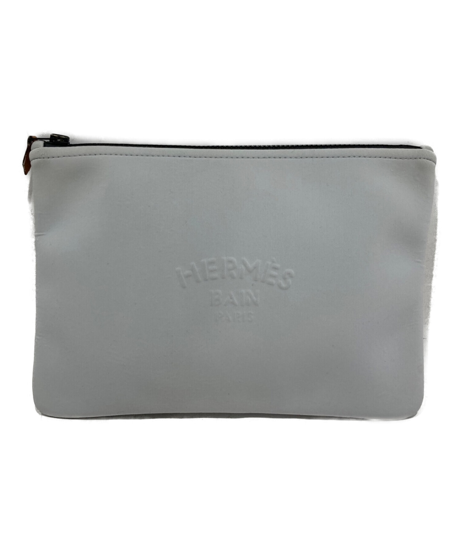 中古・古着通販】HERMES (エルメス) ネオバンクラッチバッグ グレー