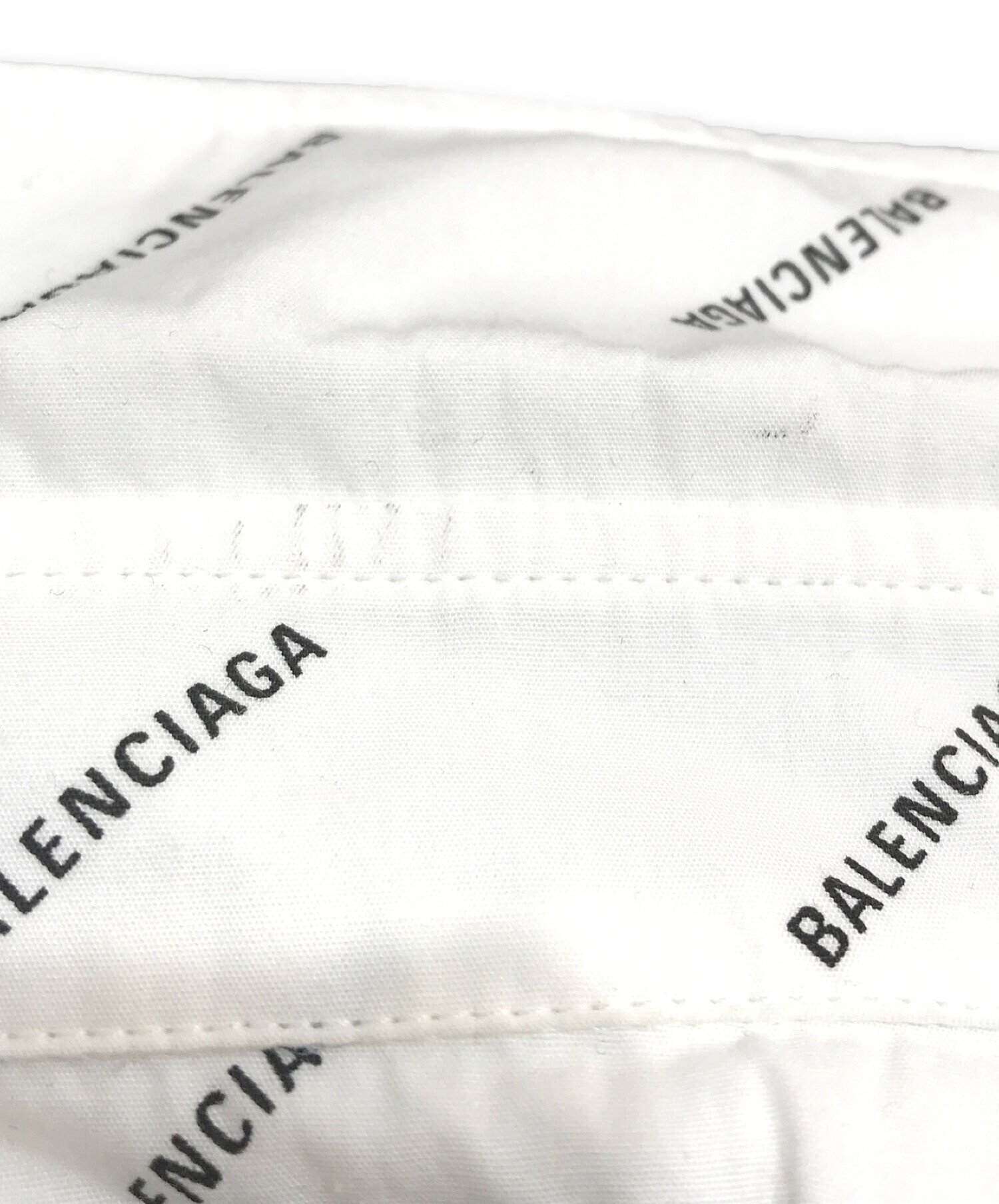 中古・古着通販】BALENCIAGA (バレンシアガ) 総柄半袖シャツ ホワイト