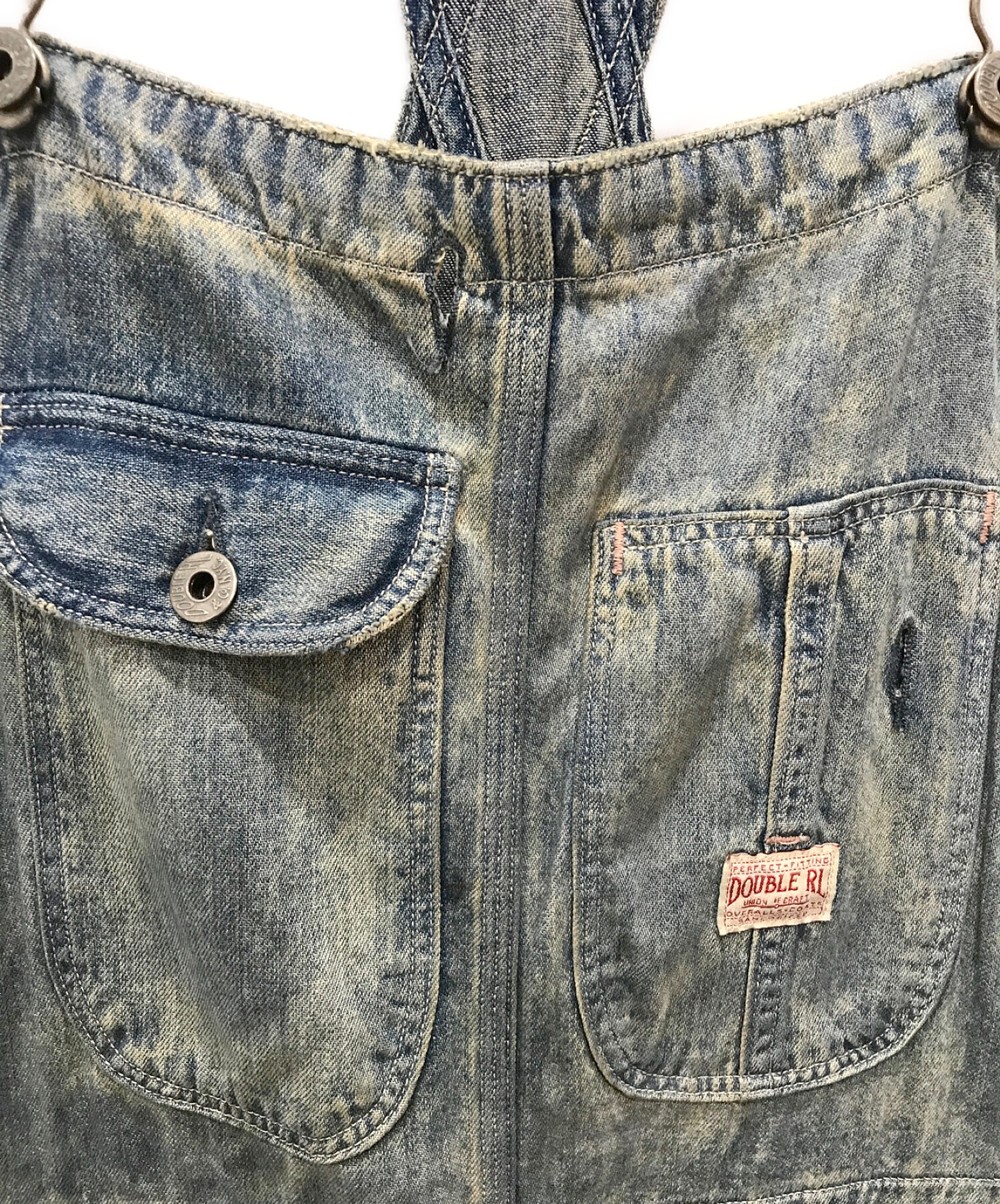 RRL (ダブルアールエル) デニムオーバーオール インディゴ サイズ:M