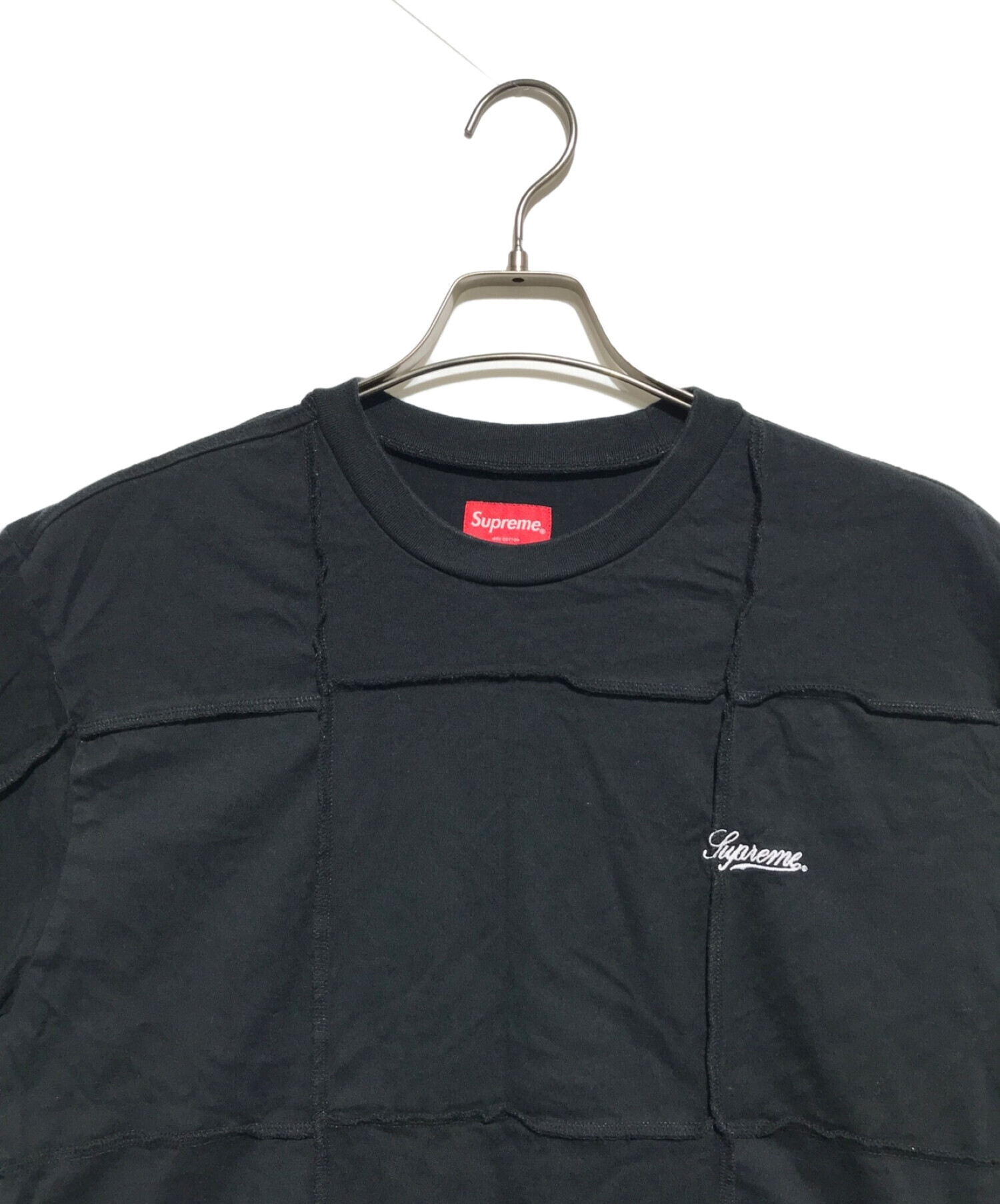 Supreme (シュプリーム) Patchwork Pique Tee ブラック サイズ:Ｌ