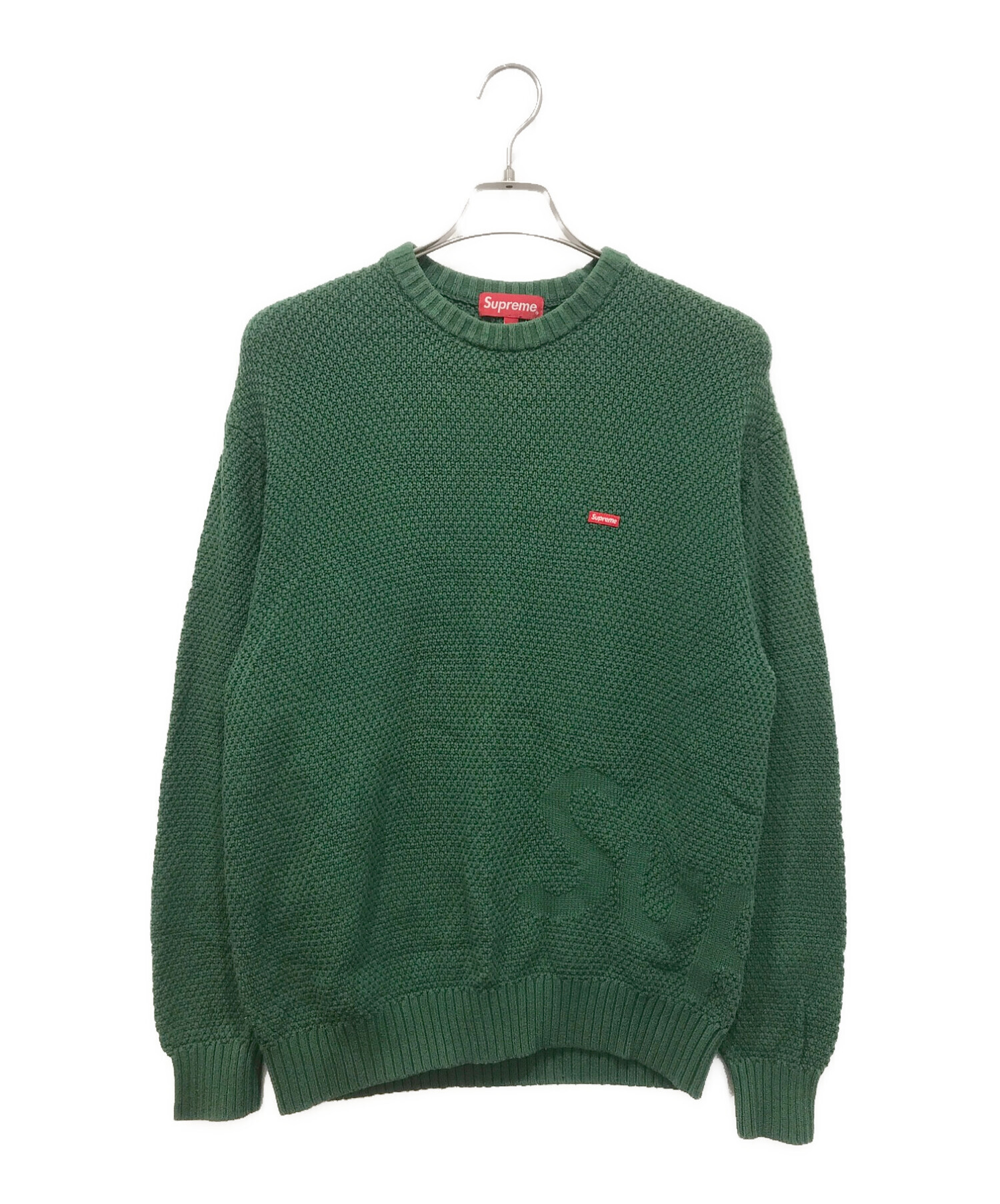 Supreme Textured Small Box Sweater greenトップス