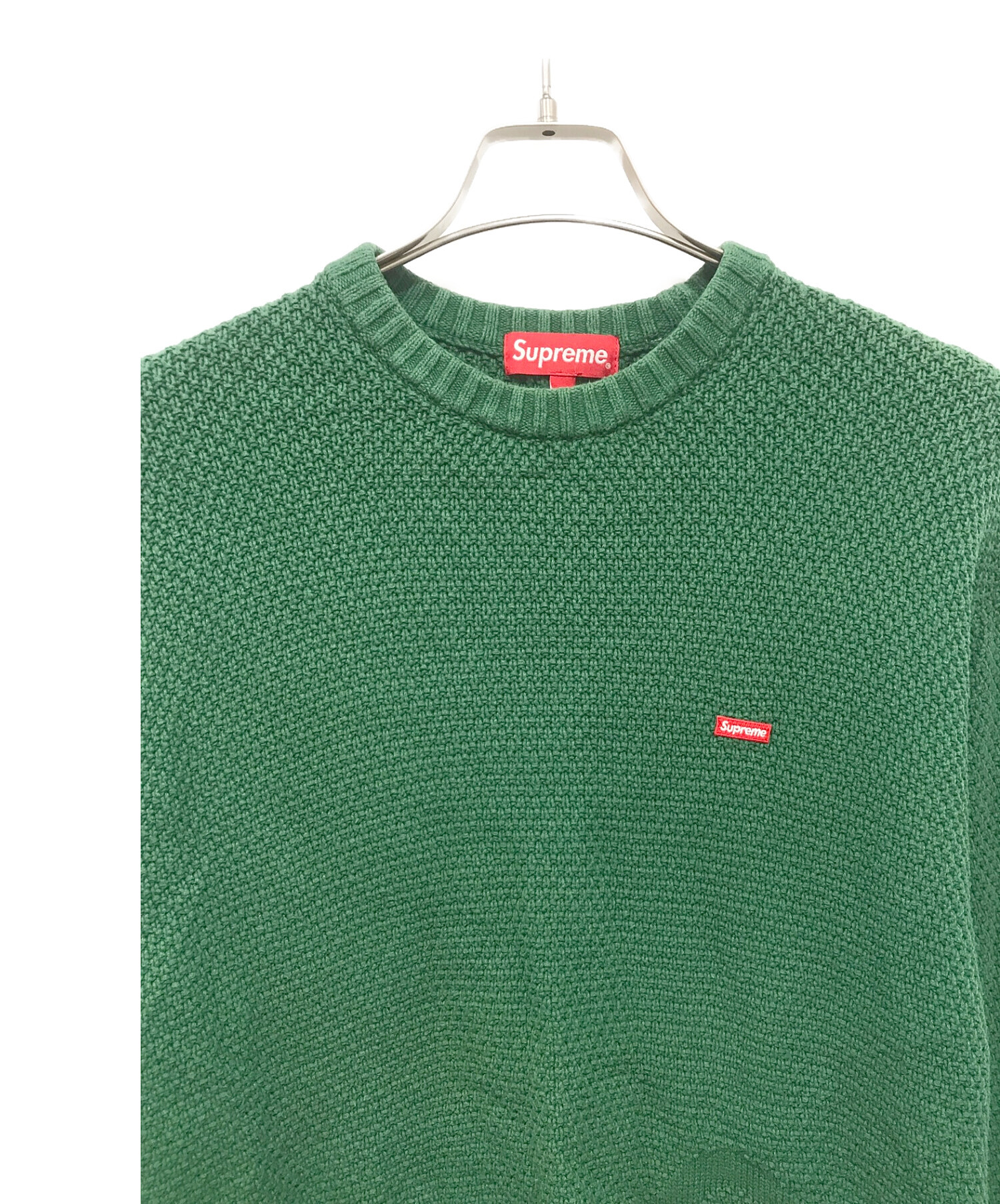 Supreme Textured Small Box Sweater greenトップス