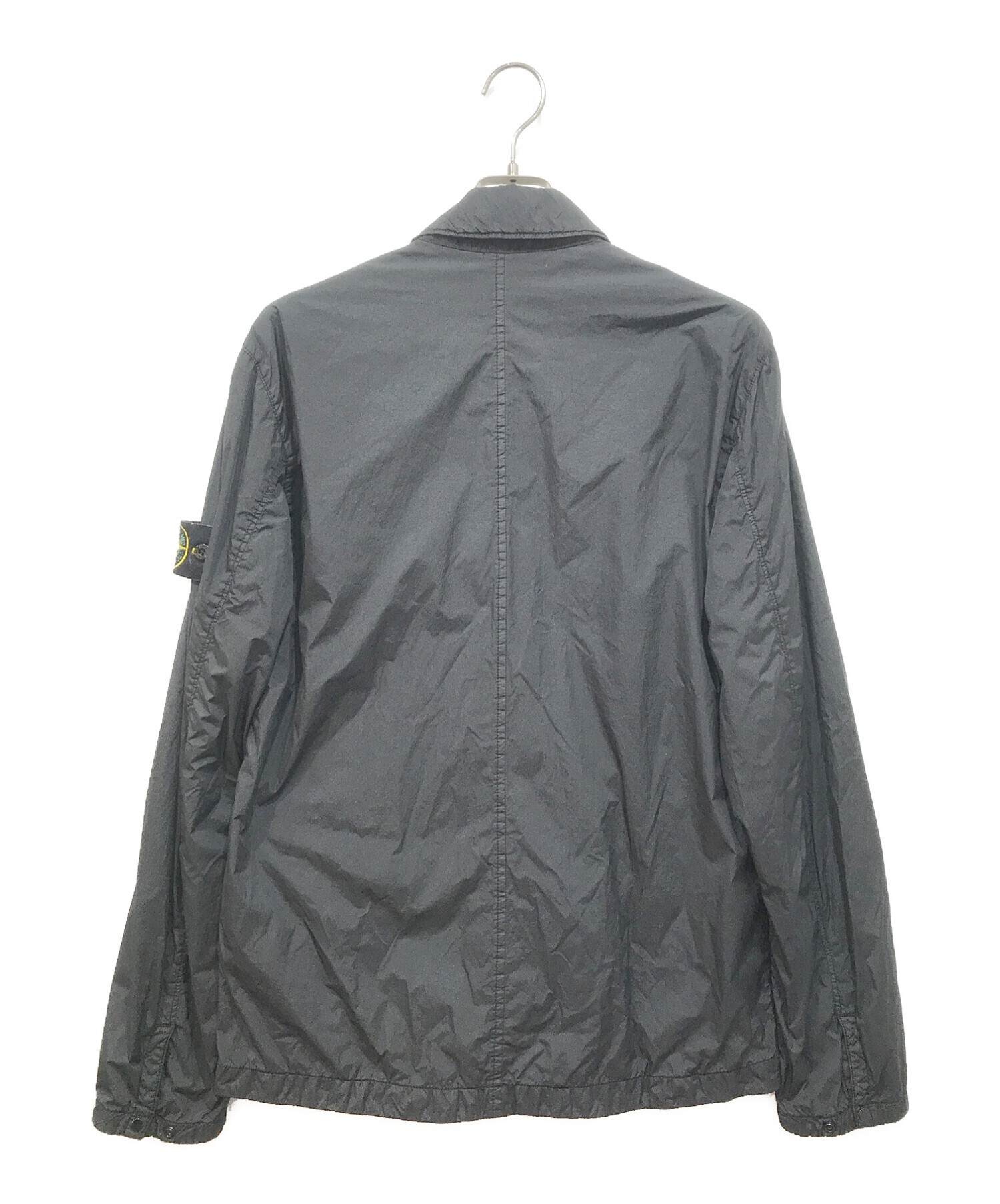 STONE ISLAND (ストーンアイランド) ナイロンシャツジャケット ブラック サイズ:M