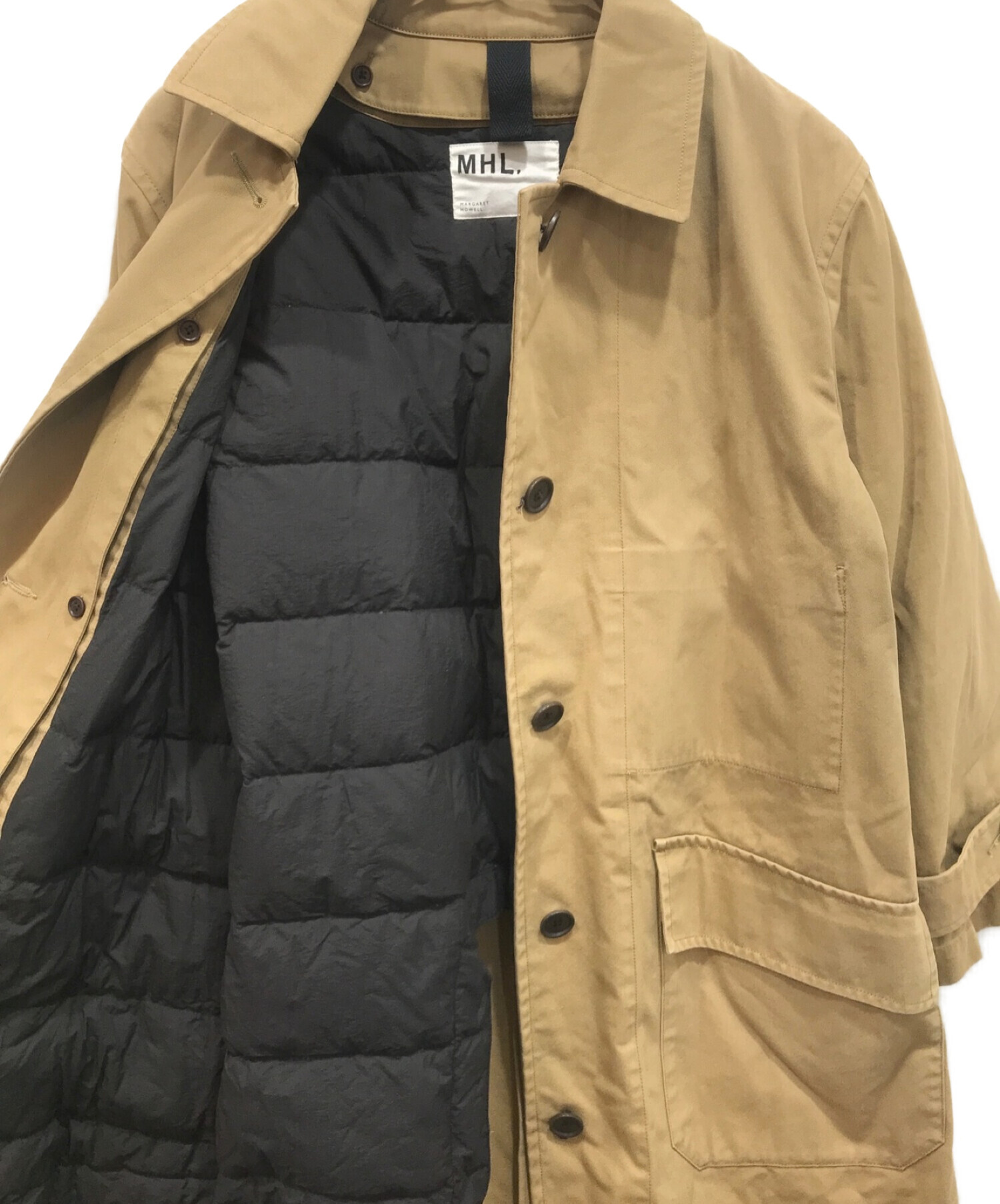 MHL (エムエイチエル) PROOFED COTTON NYLON TWILL ベージュ サイズ:1