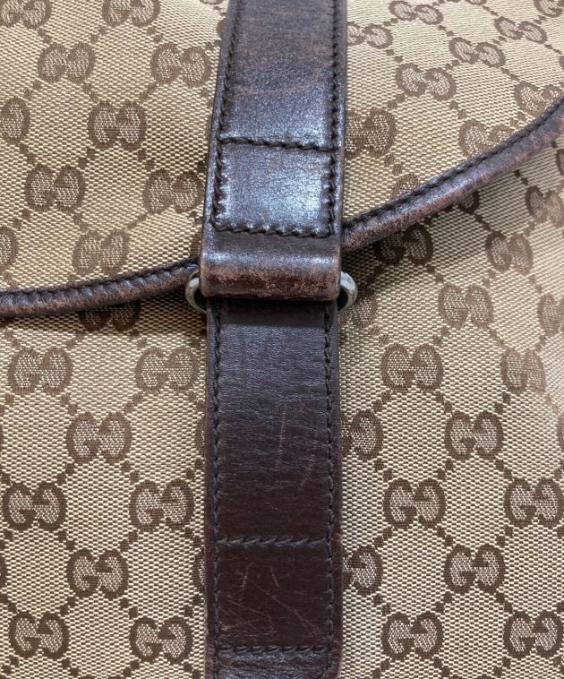 中古・古着通販】GUCCI (グッチ) メッセンジャーバッグ ベージュ