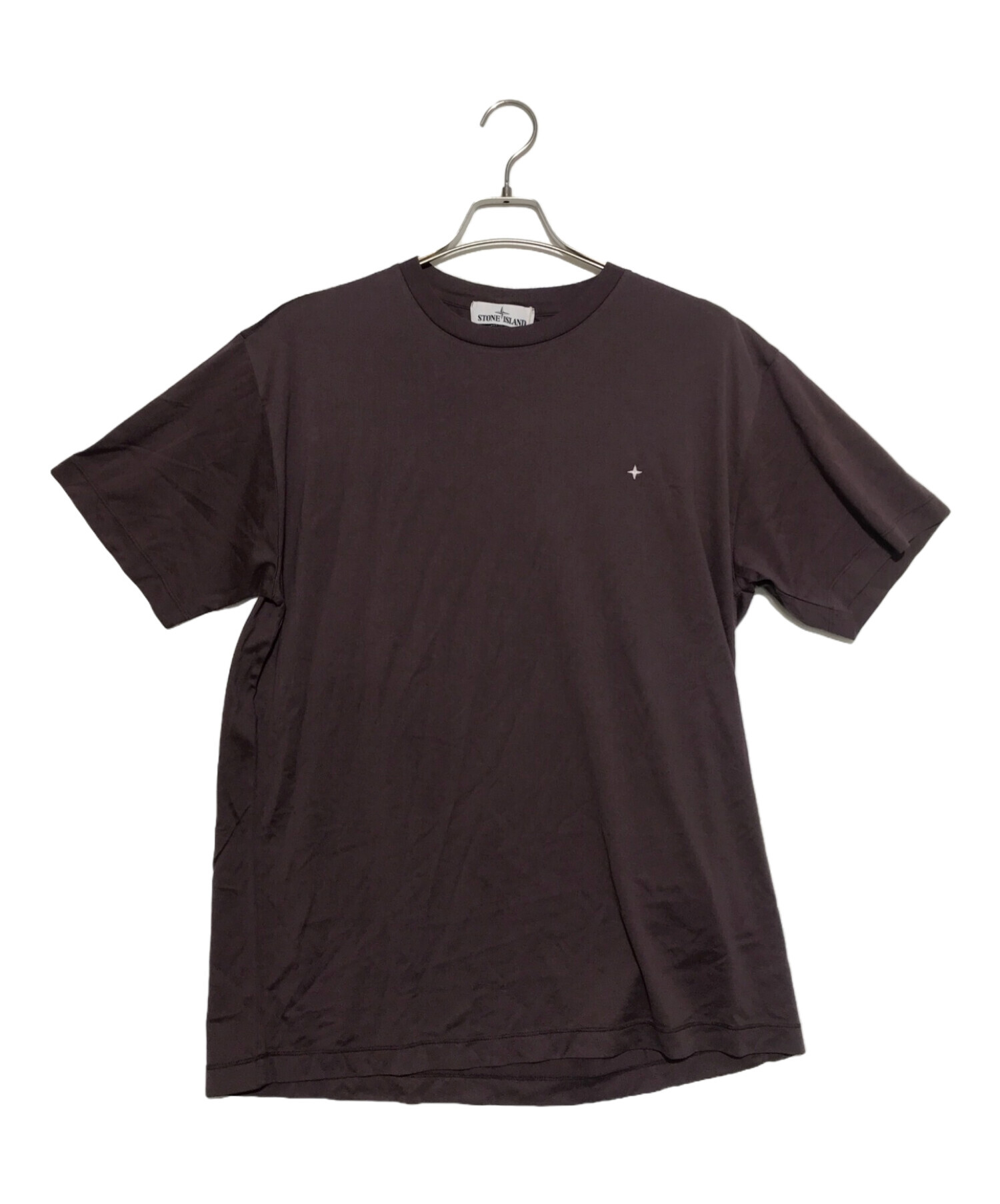 STONE ISLAND (ストーンアイランド) Cotton Jersey STAR Embroidery Short T-shirt パープル  サイズ:XL