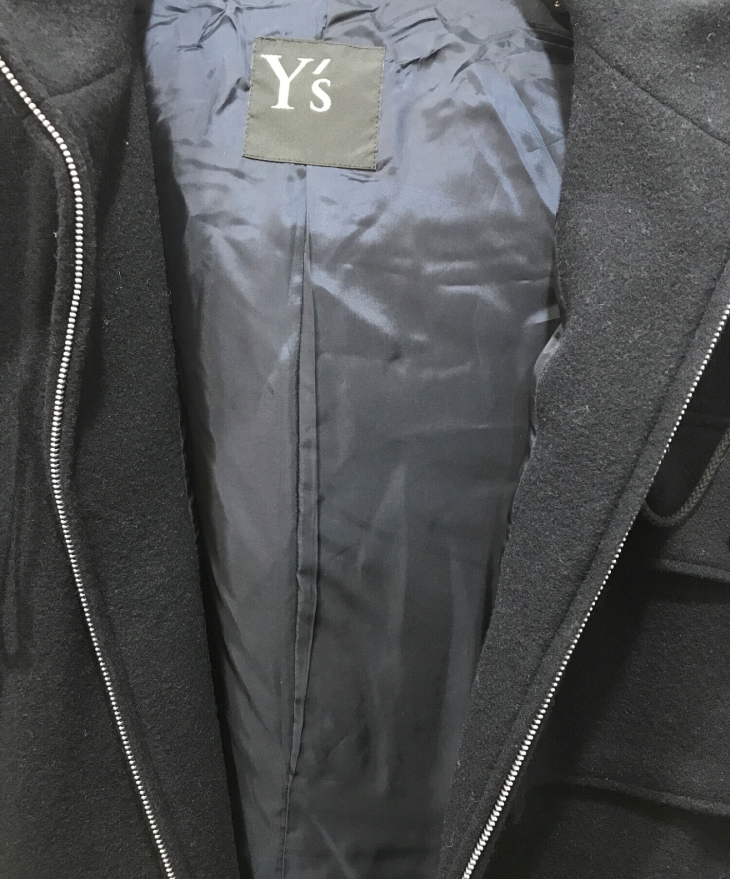 中古・古着通販】Y's (ワイズ) WOOL MOSSER HOODED COAT DRESS