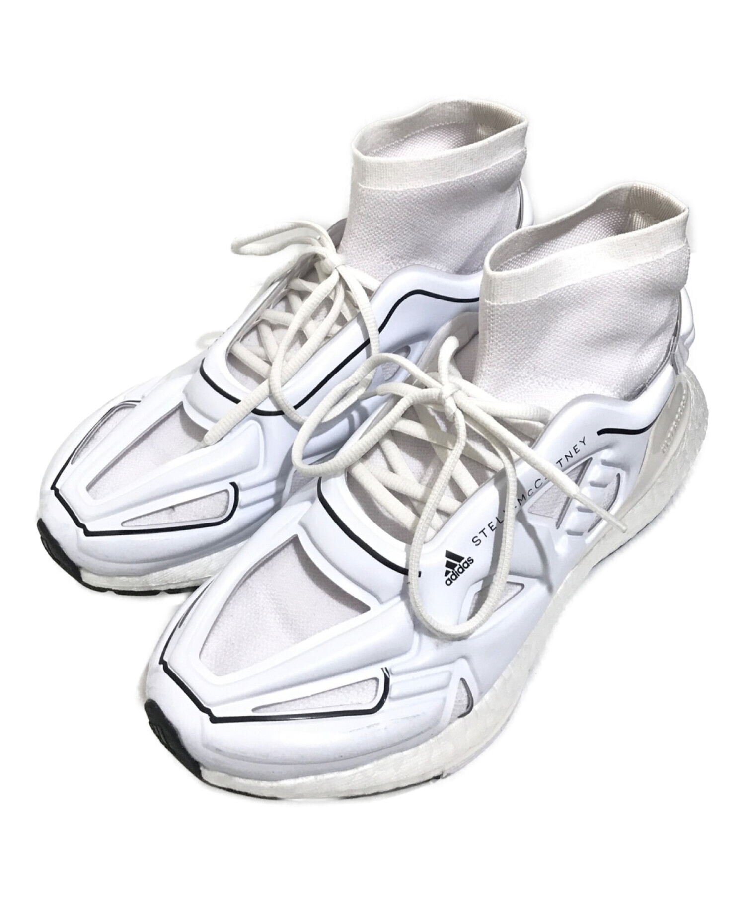 adidas (アディダス) STELLA McCARTNEY (ステラマッカートニー) ハイカットスニーカー ホワイト サイズ:26