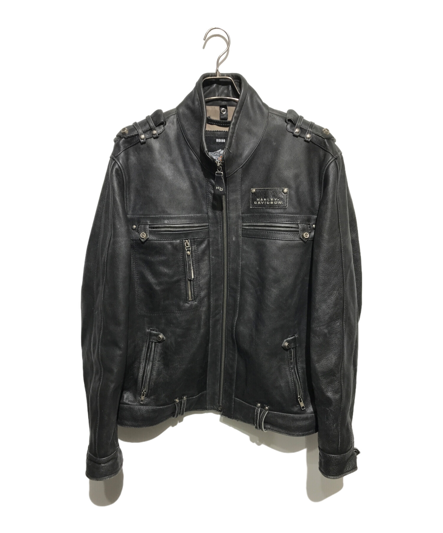 HARLEY-DAVIDSON (ハーレーダビッドソン) レザージャケット ブラック サイズ:XL