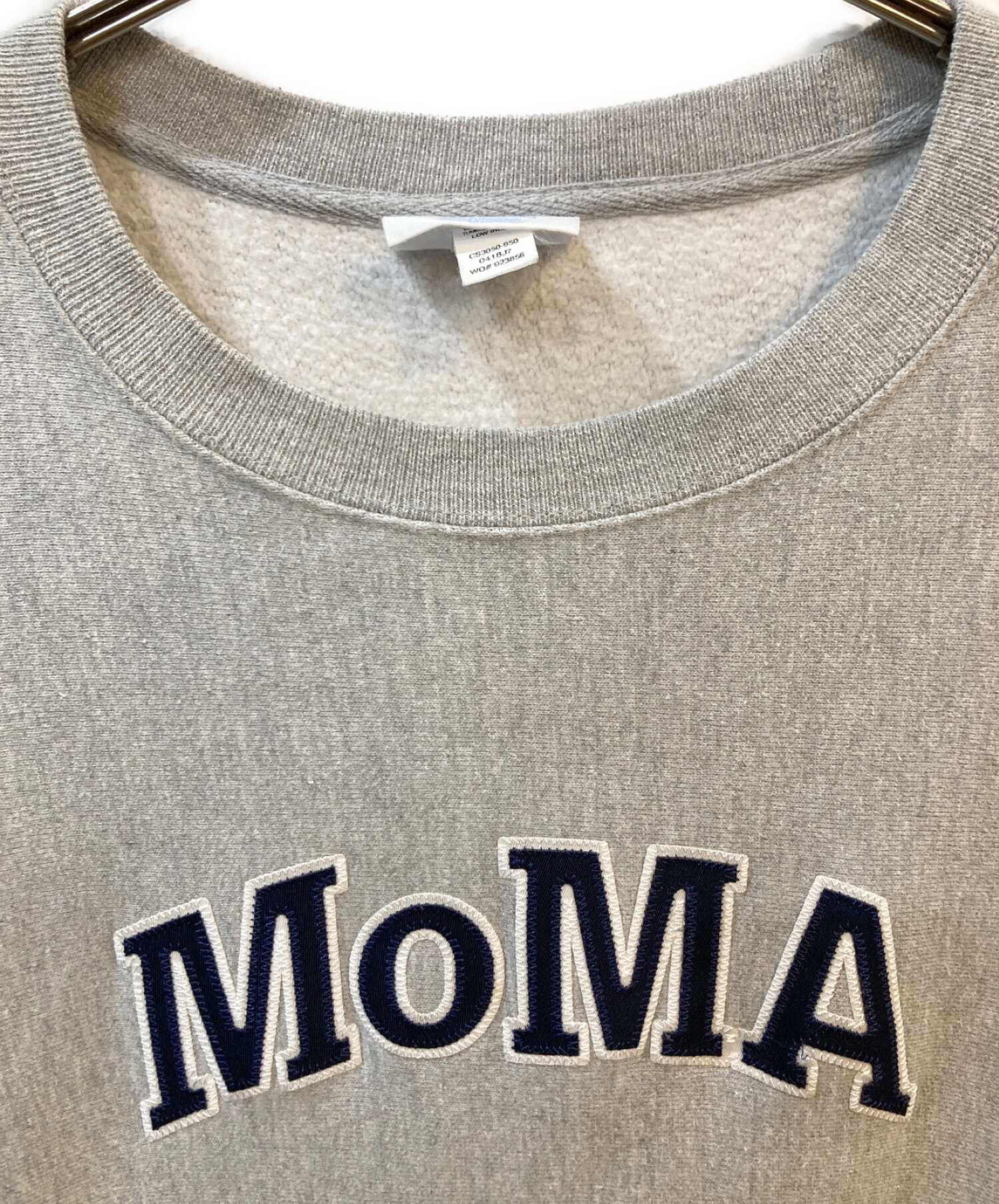 Champion REVERSE WEAVE (チャンピオンリバースウィーブ) MoMA (モマ) 裏起毛スウェット グレー サイズ:XL