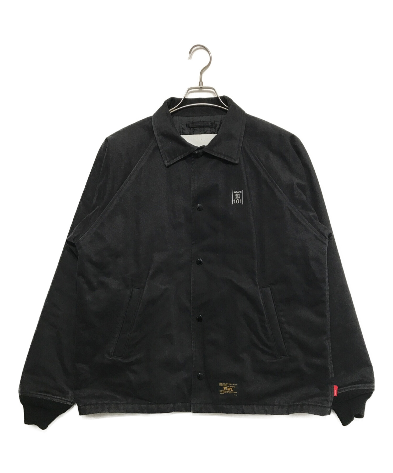 WTAPS (ダブルタップス) WINDBREAKER 01 JACKET COTTON CHINO ブラック サイズ:M