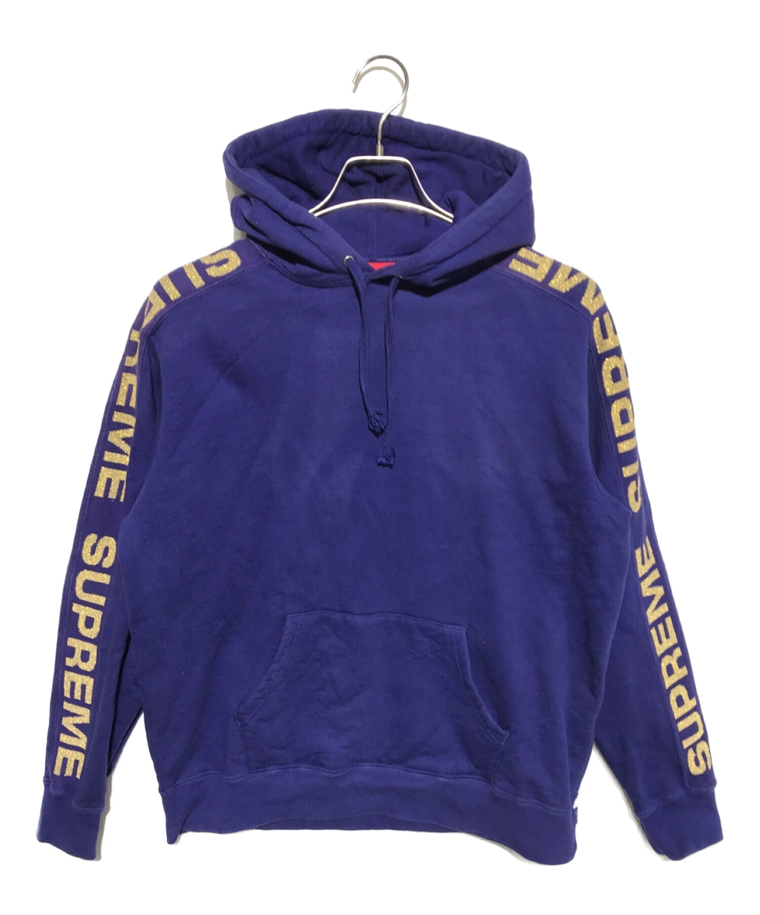 Supreme (シュプリーム) 20SS Metallic Rib Hooded Sweatshirt パープル サイズ:Small