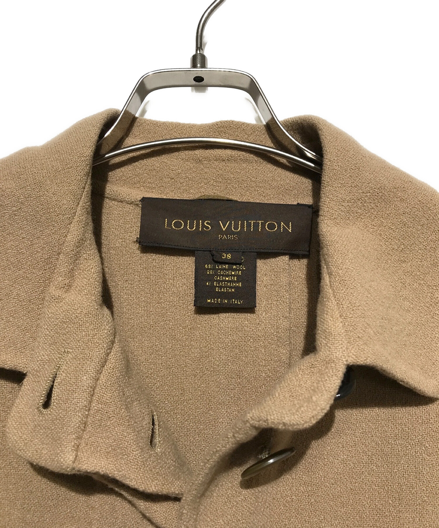 中古・古着通販】LOUIS VUITTON (ルイ ヴィトン) ウールカシミヤステンカラーコート カーキ サイズ:38｜ブランド・古着通販  トレファク公式【TREFAC FASHION】スマホサイト