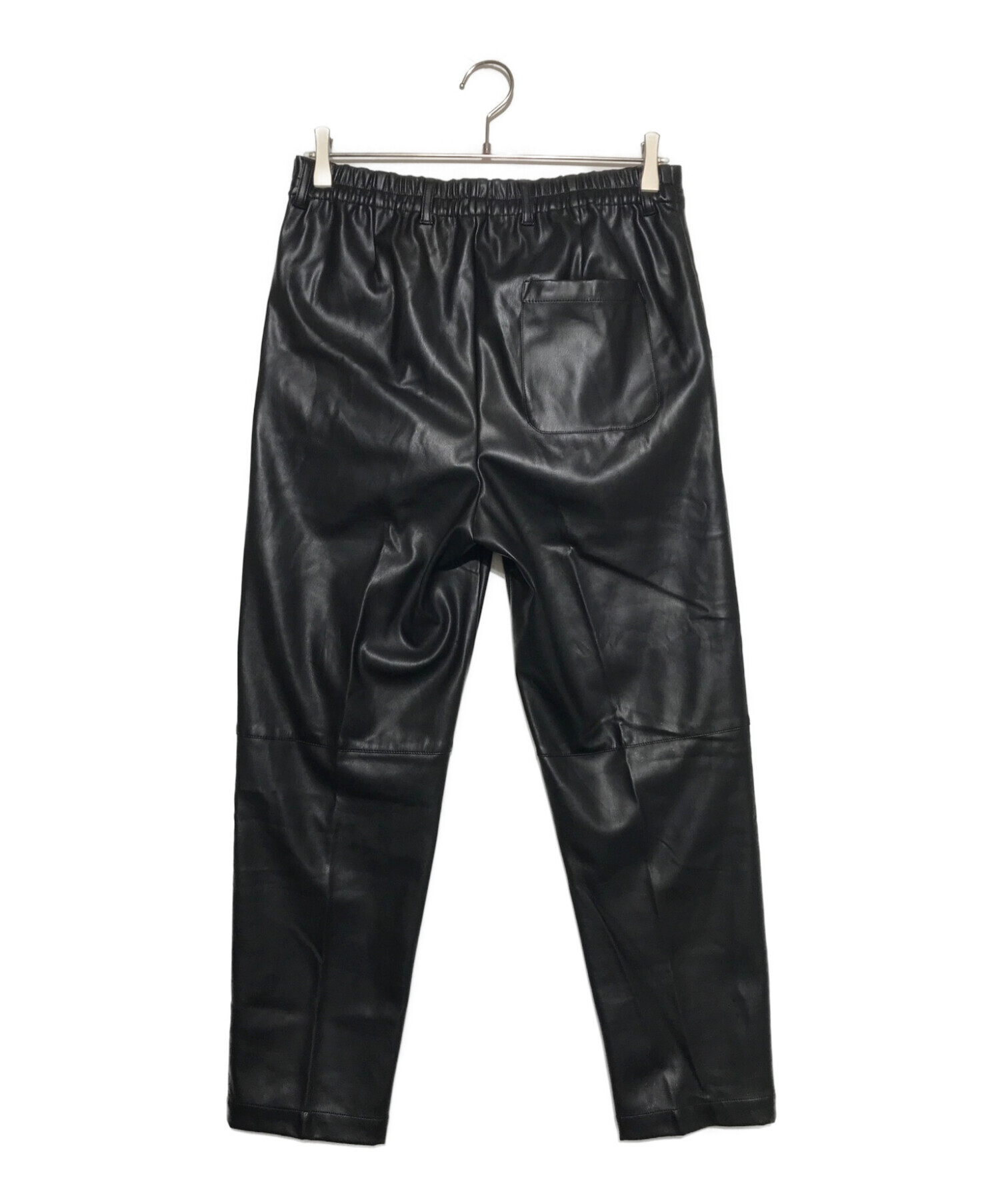 stein◇FAKE LEATHER TROUSERS/S/フェイクレザー/BLK/ST.102 - メンズ ...