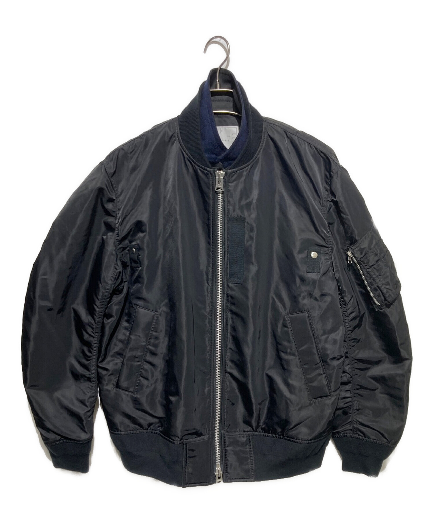 中古・古着通販】sacai (サカイ) MA-1 BLOUSON ブラック サイズ:3｜ブランド・古着通販 トレファク公式【TREFAC  FASHION】スマホサイト