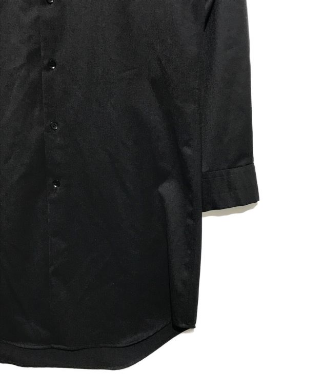 GROUND Y (グラウンドワイ) ロングウールギャバシャツ ブラック サイズ:S